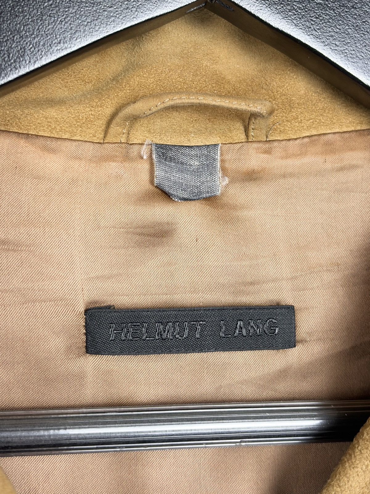 Helmut Lang Helmut Lang Vintage One Pocket Trucker Suede Leather Jacket Size US L / EU 52-54 / 3 - 9 Thumbnail