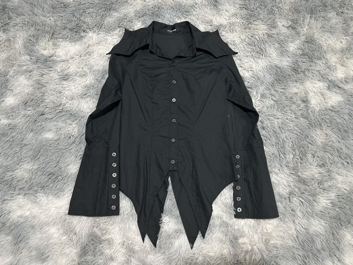 Japanese Brand BPN Black Peace Now Ruffle Shirt | Grailed