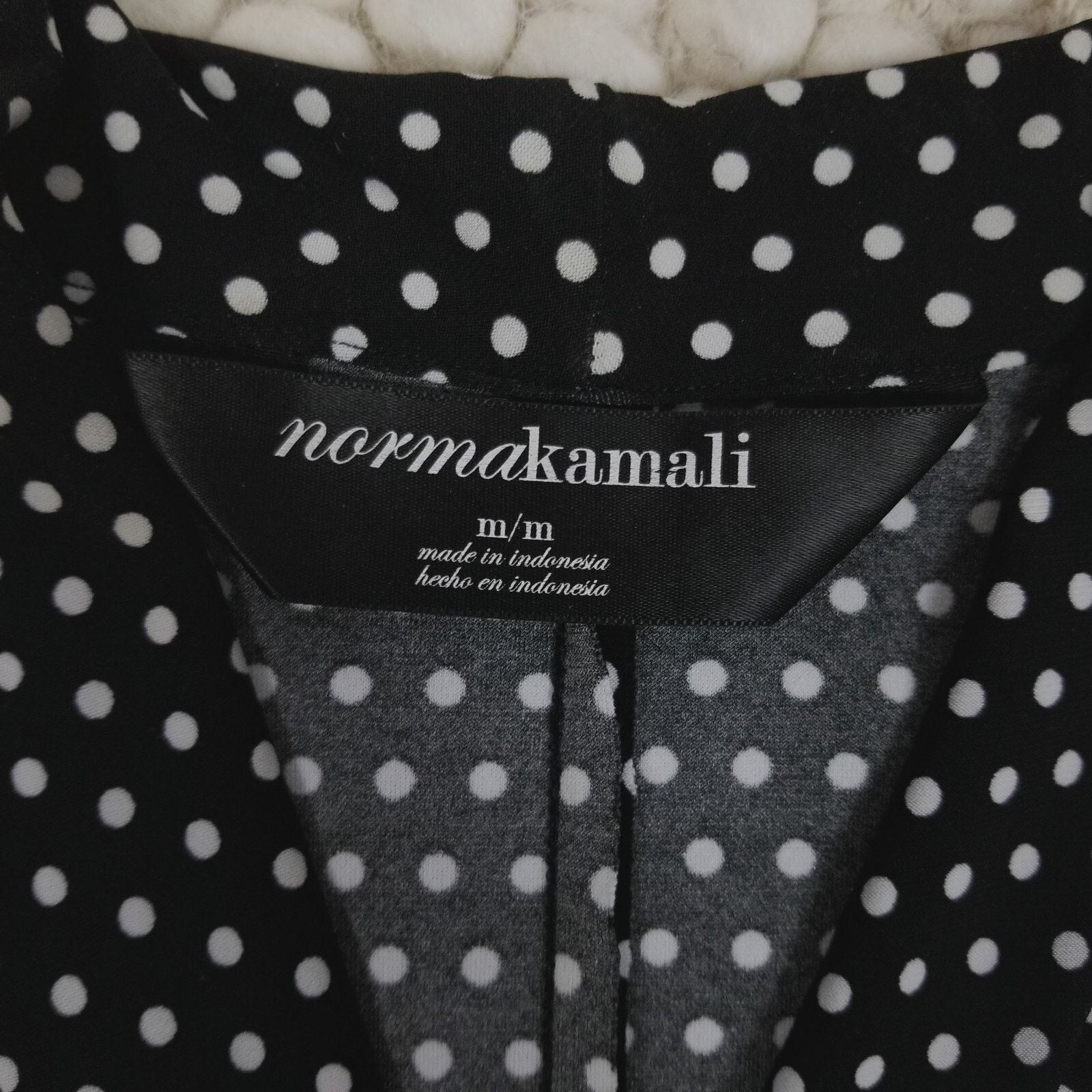 Norma Kamali Norma Kamali Baby Polka Dot Faux Wrap Dress Black & White M Size M / US 6-8 / IT 42-44 - 7 Thumbnail