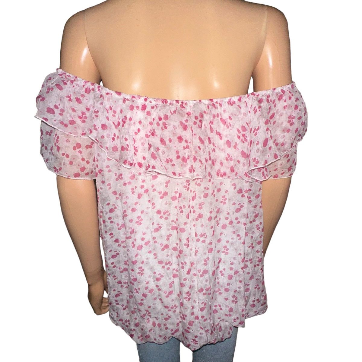 Other Elena Baldi splatter print ruffled collar silk top Size M / US 6-8 / IT 42-44 - 2 Thumbnail