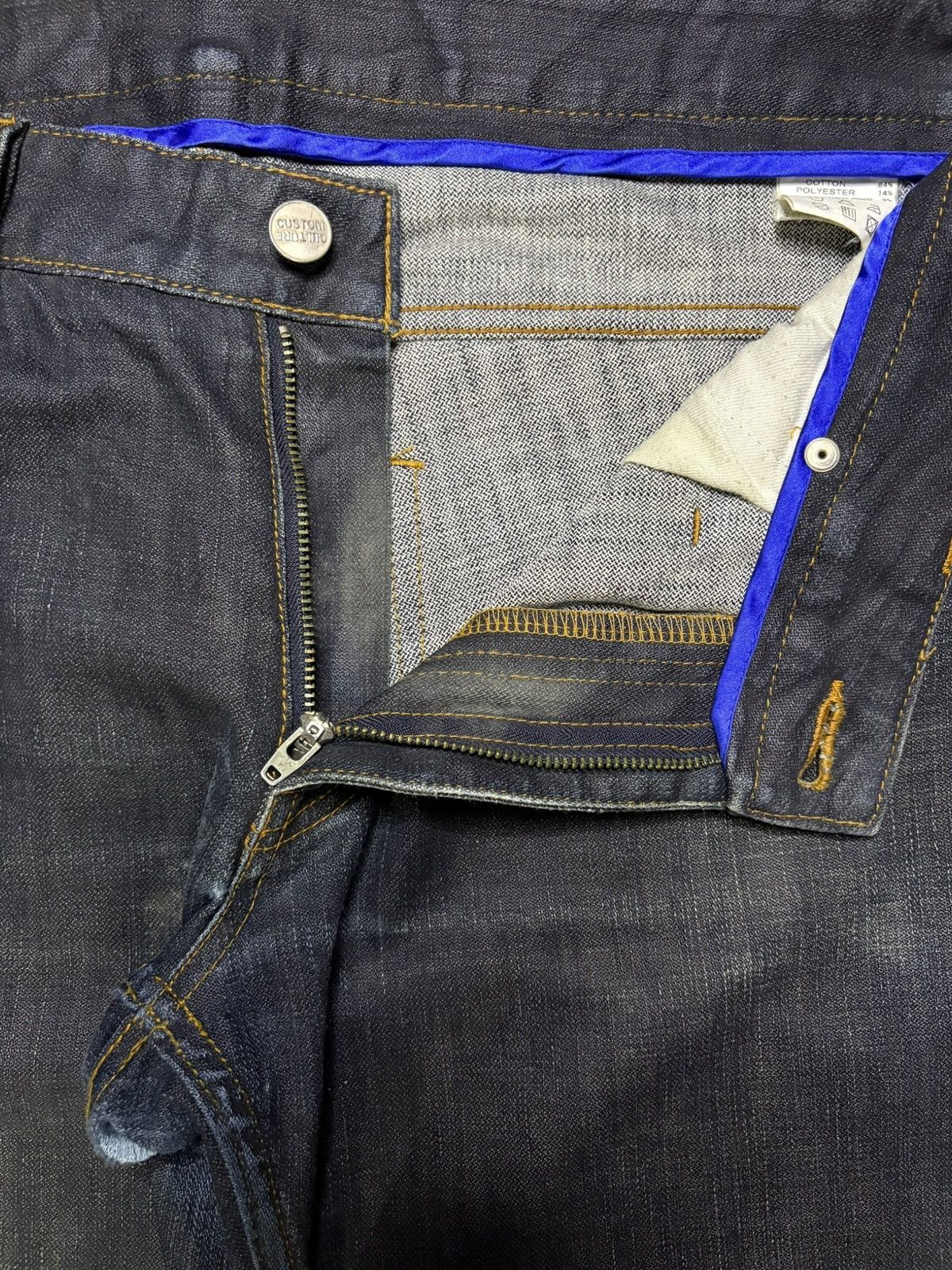 Japanese Brand × Tornado Mart Vintage Japanese Brand Mud Wash Distressed Rip Flare Jean Size US 34 / EU 50 - 9 Thumbnail