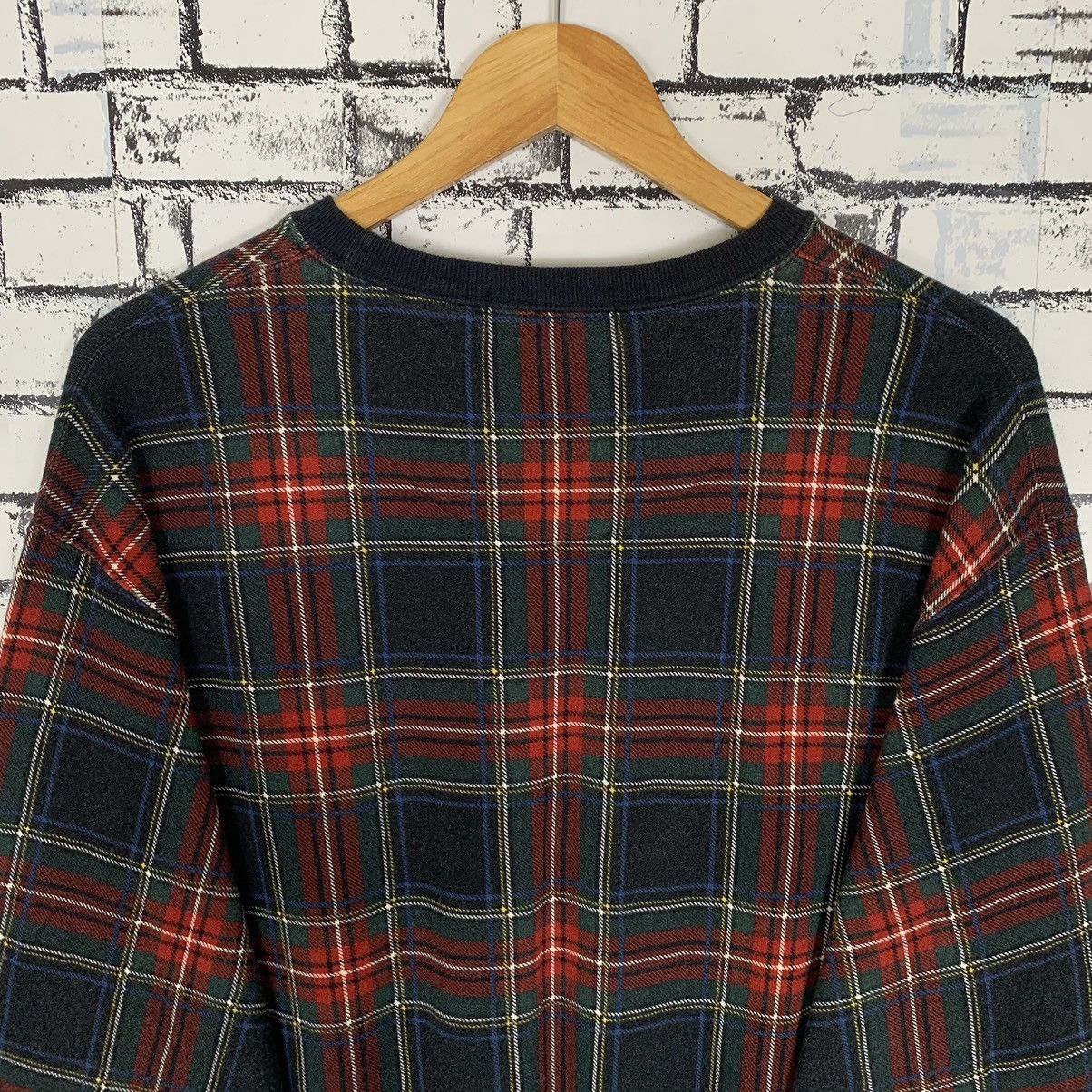 Polo Ralph Lauren × Vintage Polo by Ralph Lauren Tartan Checkered Sweatshirt Crewneck Size US M / EU 48-50 / 2 - 8 Thumbnail