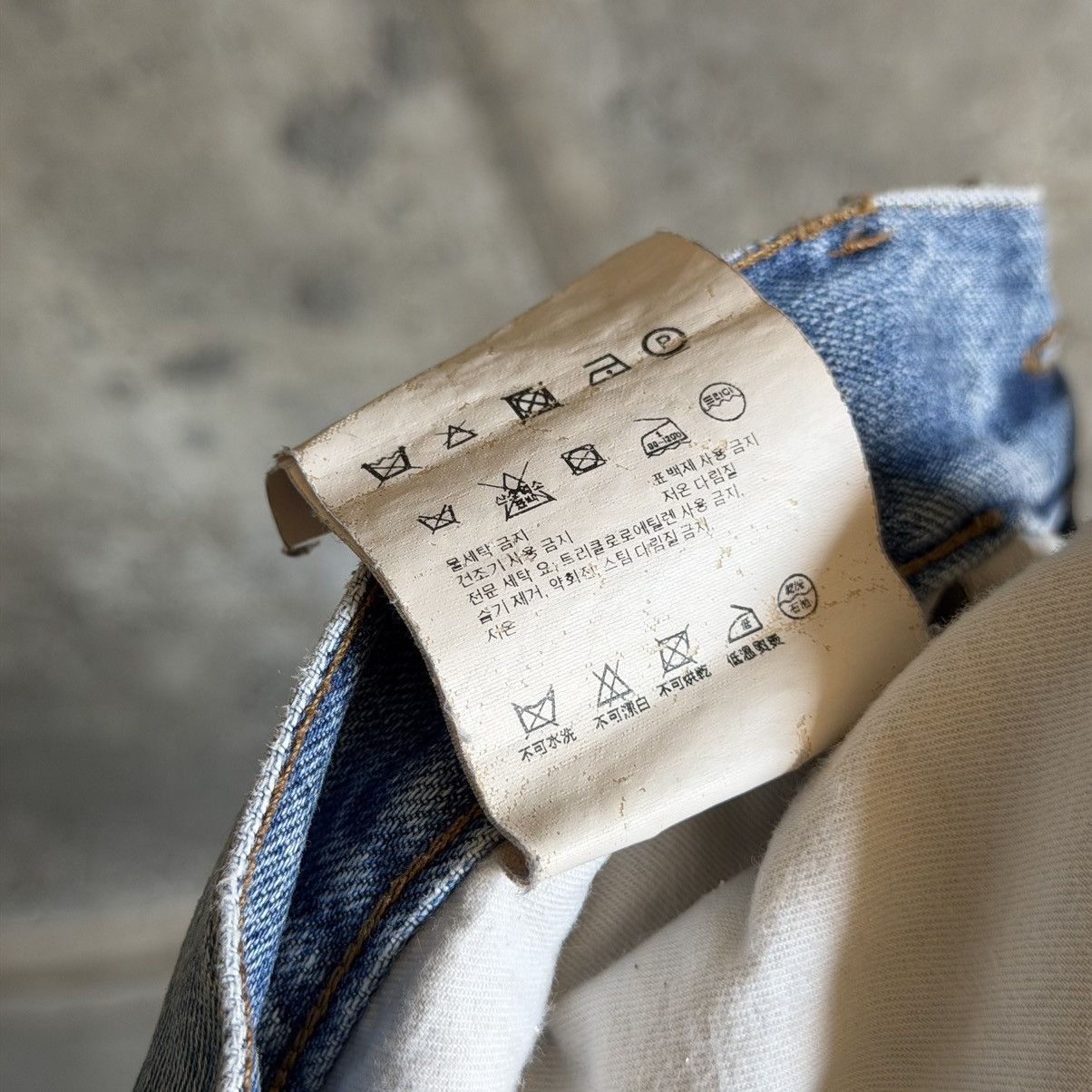 Prada 2000’s Prada Light Wash Thrashed Repair Denim Size US 32 / EU 48 - 13 Thumbnail