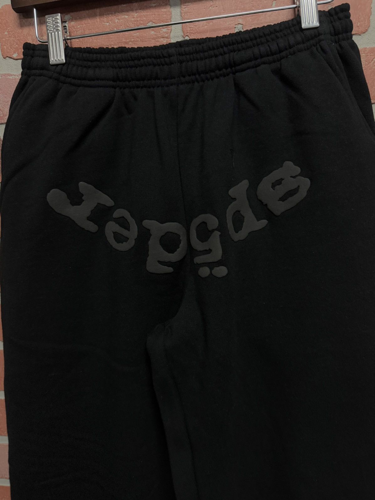 Sp5der Sp5der Worldwide Sweatpants Size Small Black (2025) (NEW Size US 30 / EU 46 - 4 Thumbnail