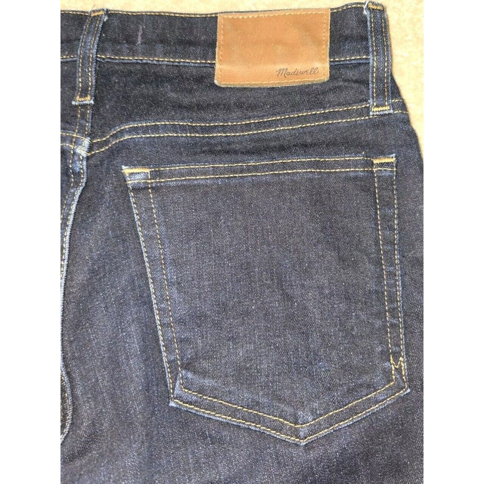 Madewell Madewell Jeans 9" Mid-Rise Skinny Women Size 31x30 Dark Wash Size 31" - 5 Thumbnail