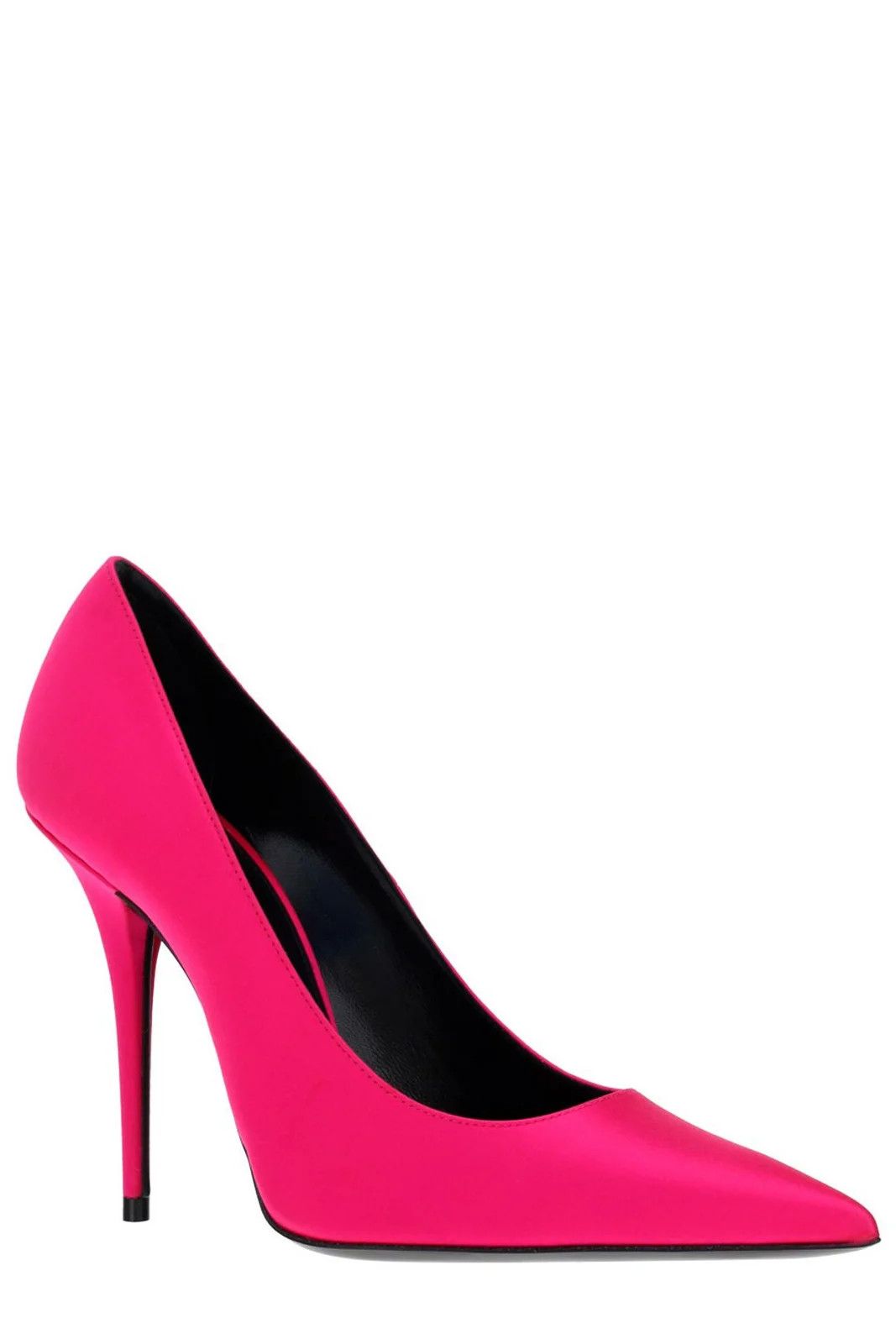 Saint Laurent Paris o1s1wg111024 Instinct Pumps in Crepe Satin in Pink Size US 7.5 / IT 37.5 - 2 Thumbnail