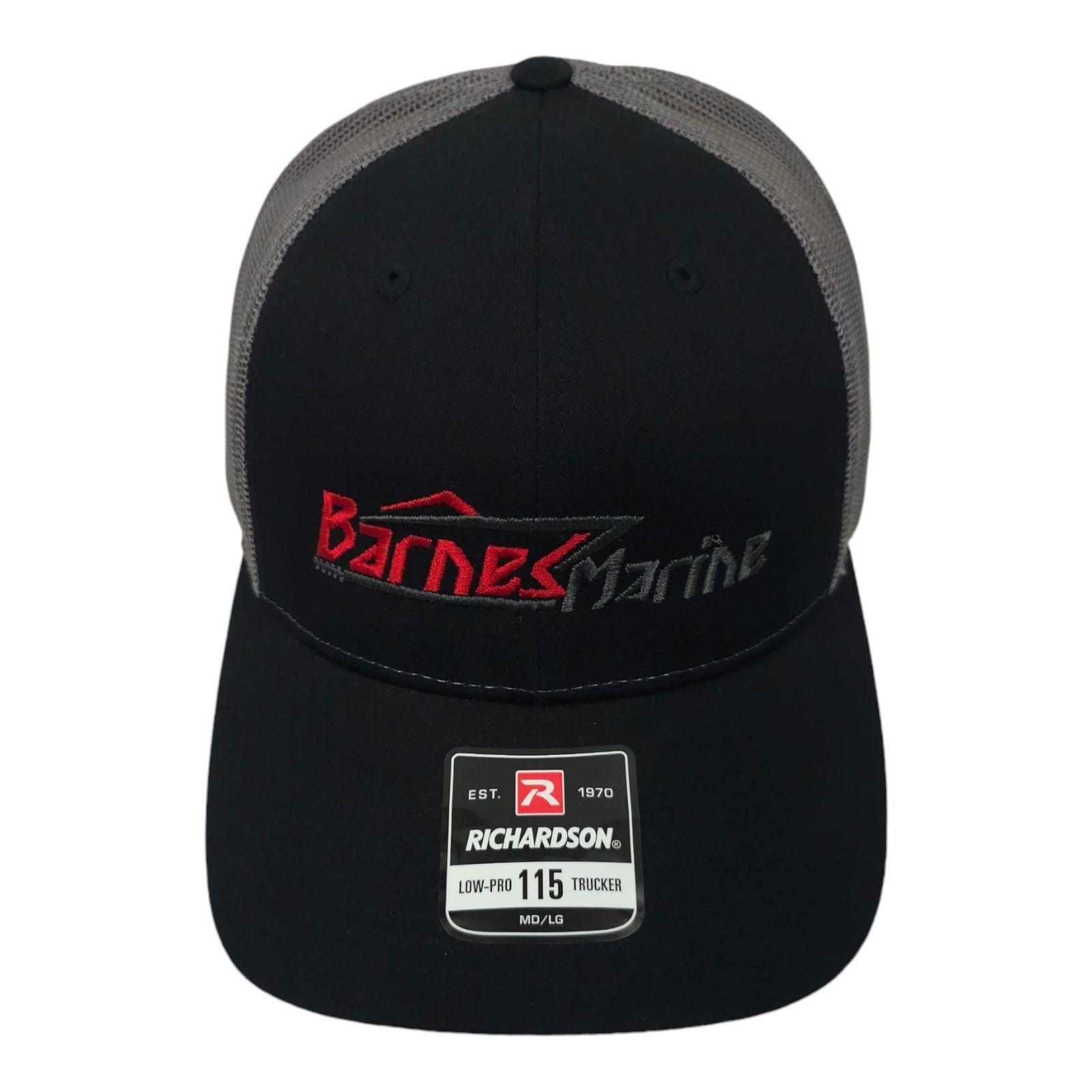 Richardson Barnes Marine Embroidered Logo Mesh Snapback Cap Boating Hat Size ONE SIZE - 1 Thumbnail