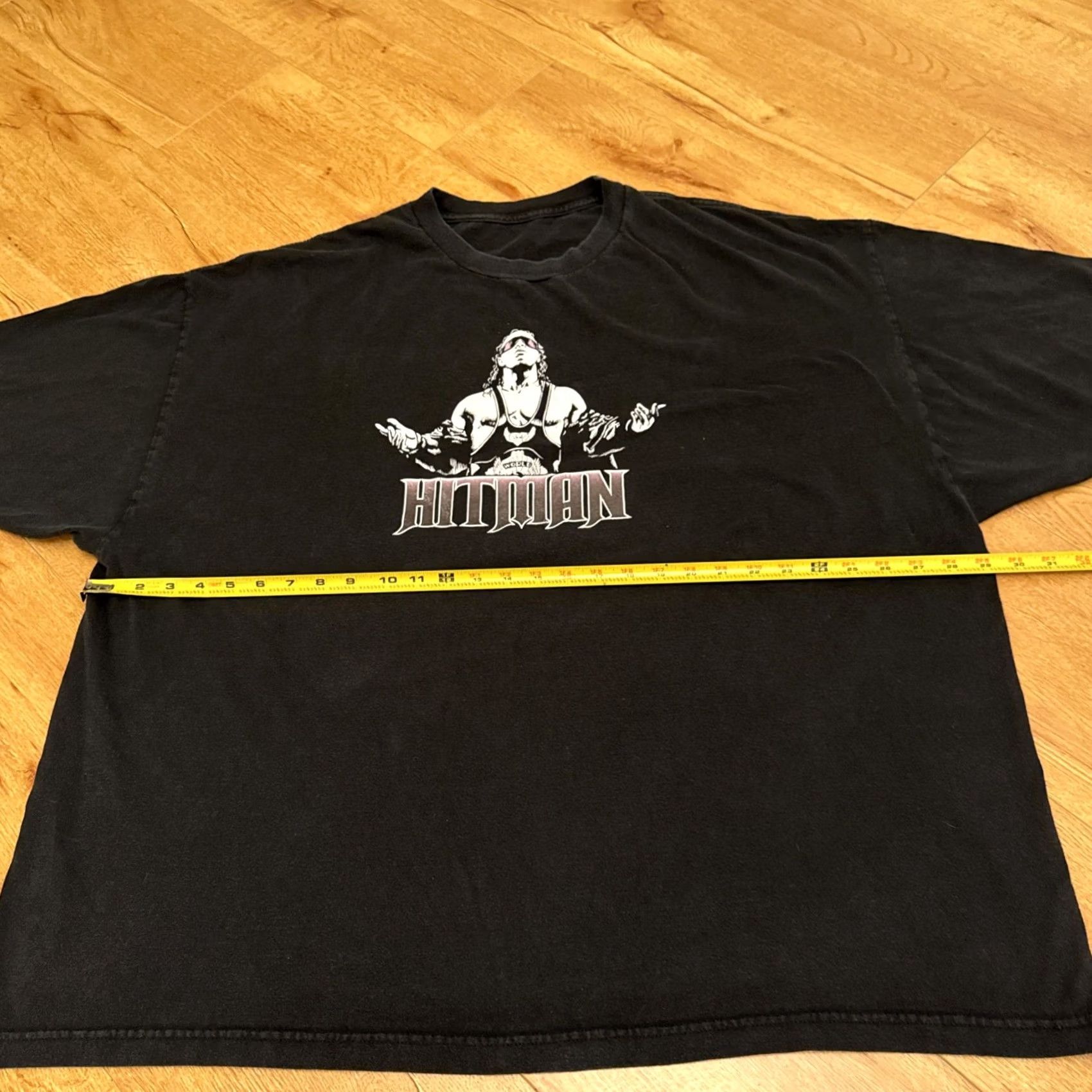 Etro VINTAGE WWE Bret Hart Shirt Mens 3XL Black Cotton Logo Short Sleeve T-Shirt WCW WWF Hitman Hart Wrestling Size US XXL / EU 58 / 5 - 4 Thumbnail