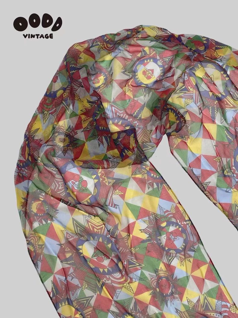Vivienne Westwood Vivienne Westwood Queen Mother Saturn Love Silk Scarf Size ONE SIZE - 2 Thumbnail