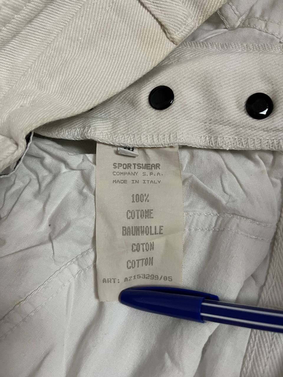 Stone Island Stone Island Denim White Milk Vintage Size US 32 / EU 48 - 20 Thumbnail