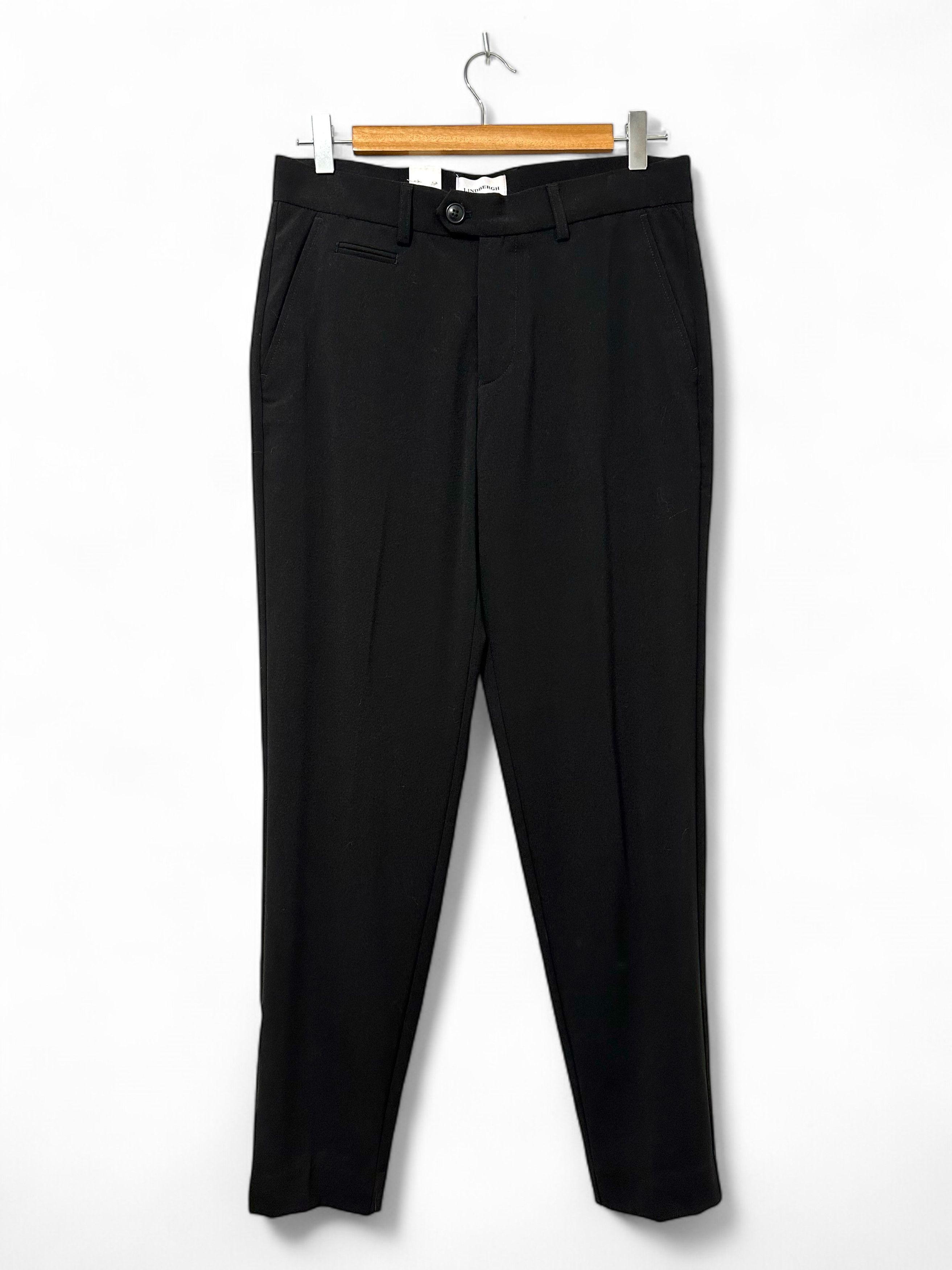 Lindbergh Lindbergh Black Casual Slim Fit Pants (S) Size US 30 / EU 46 - 1 Thumbnail