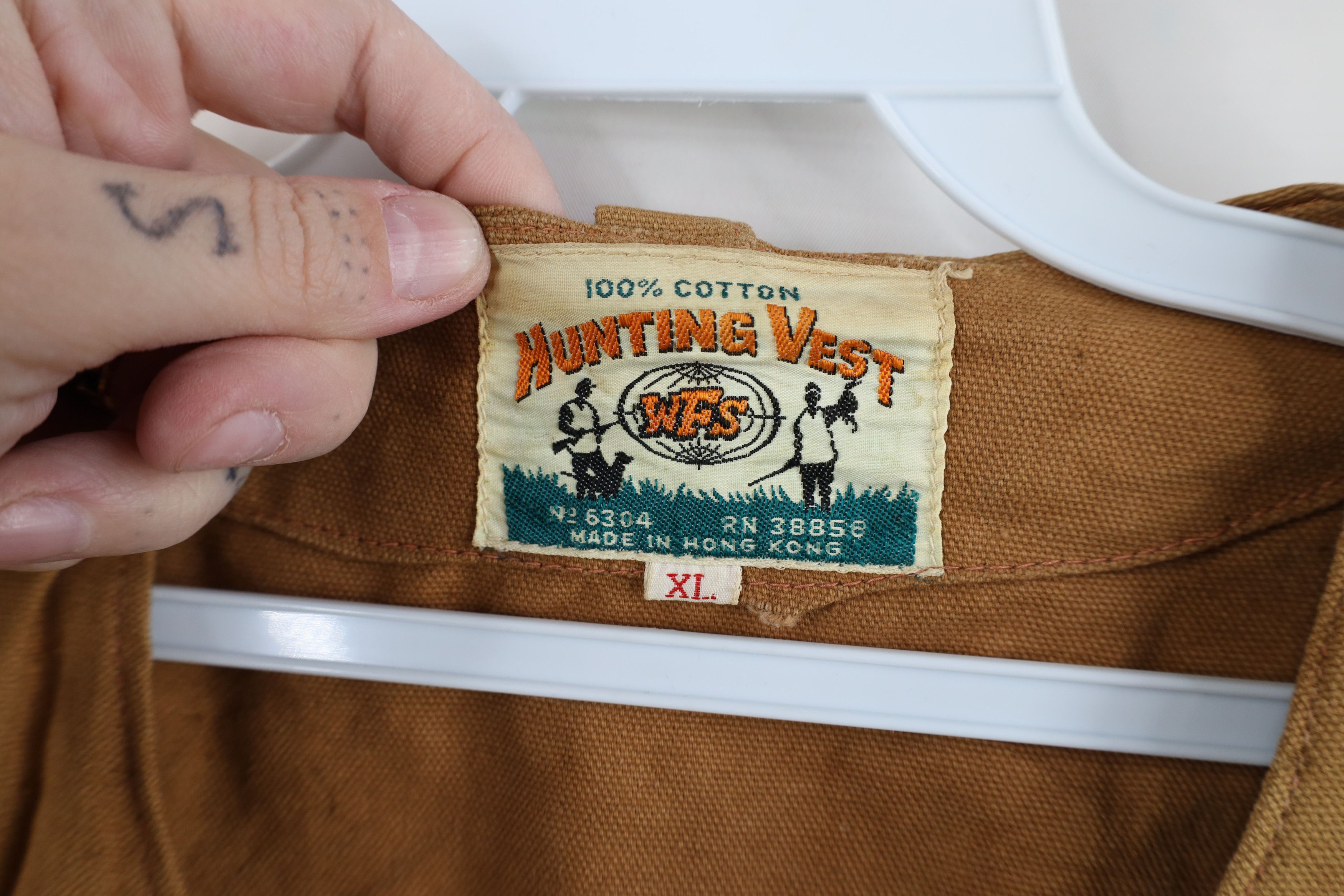 Vintage Vintage 60s Streetwear Hunting Birding Vest Jacket Brown Size US XL / EU 56 / 4 - 8 Thumbnail