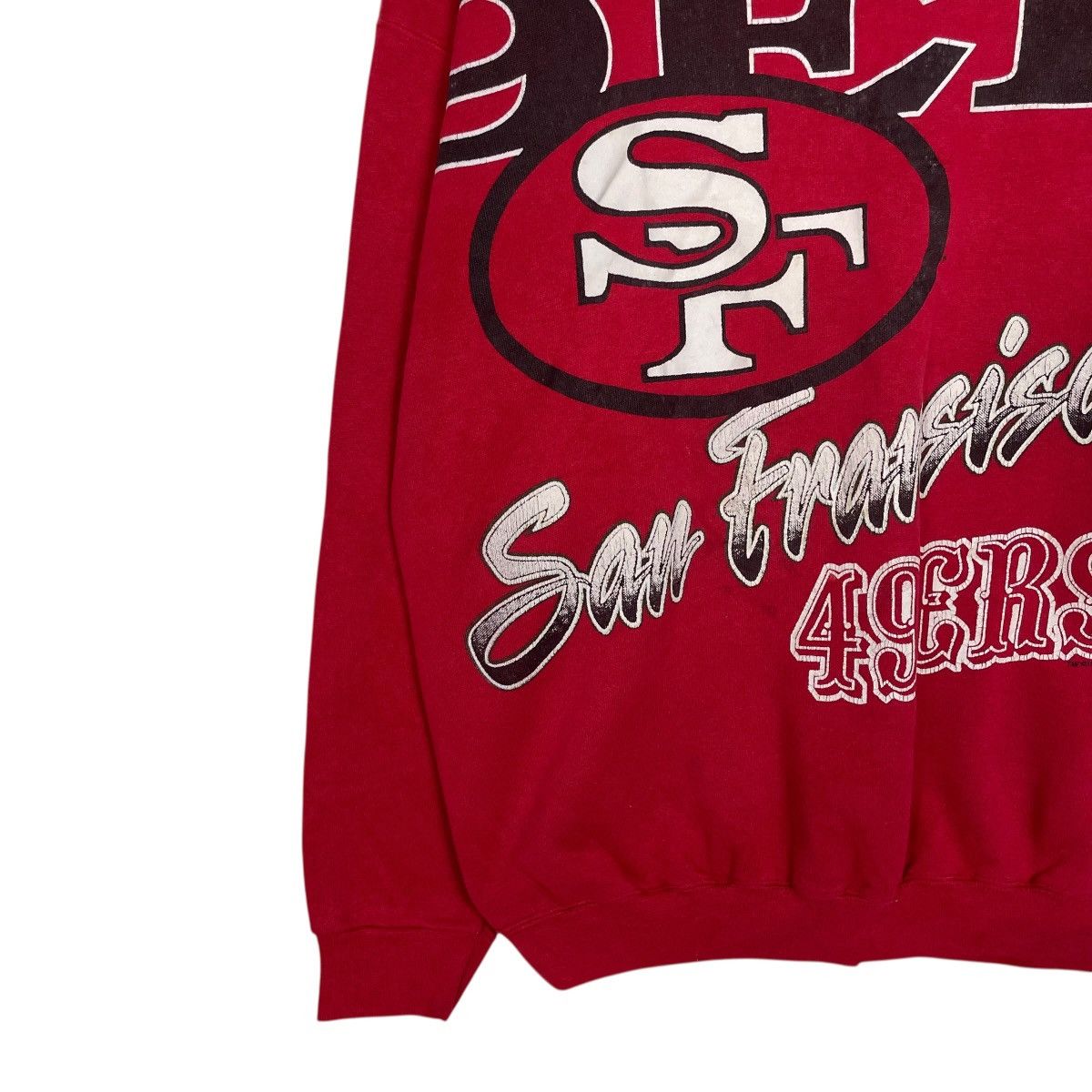 Vintage Vintage 80s San Fransisco 49ers Pullover Sweatshirt Size US L / EU 52-54 / 3 - 3 Thumbnail