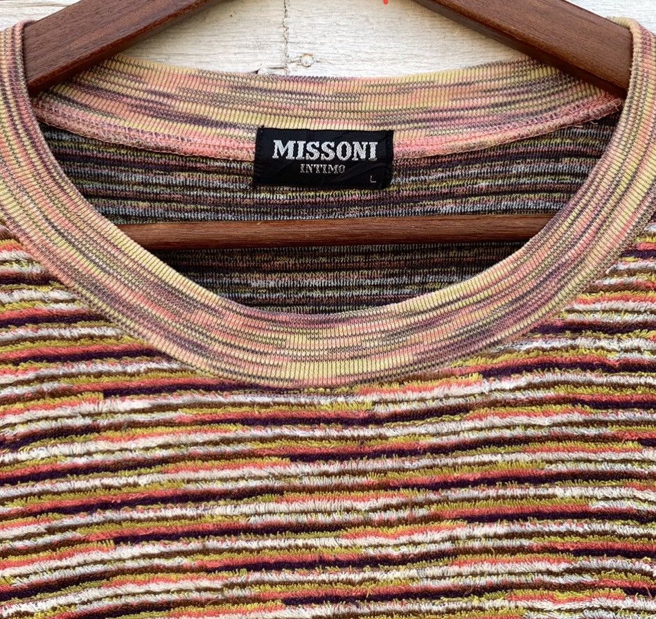 Designer × Missoni × Vintage Missoni Striped Sweatshirt Multicolour Size US L / EU 52-54 / 3 - 7 Thumbnail