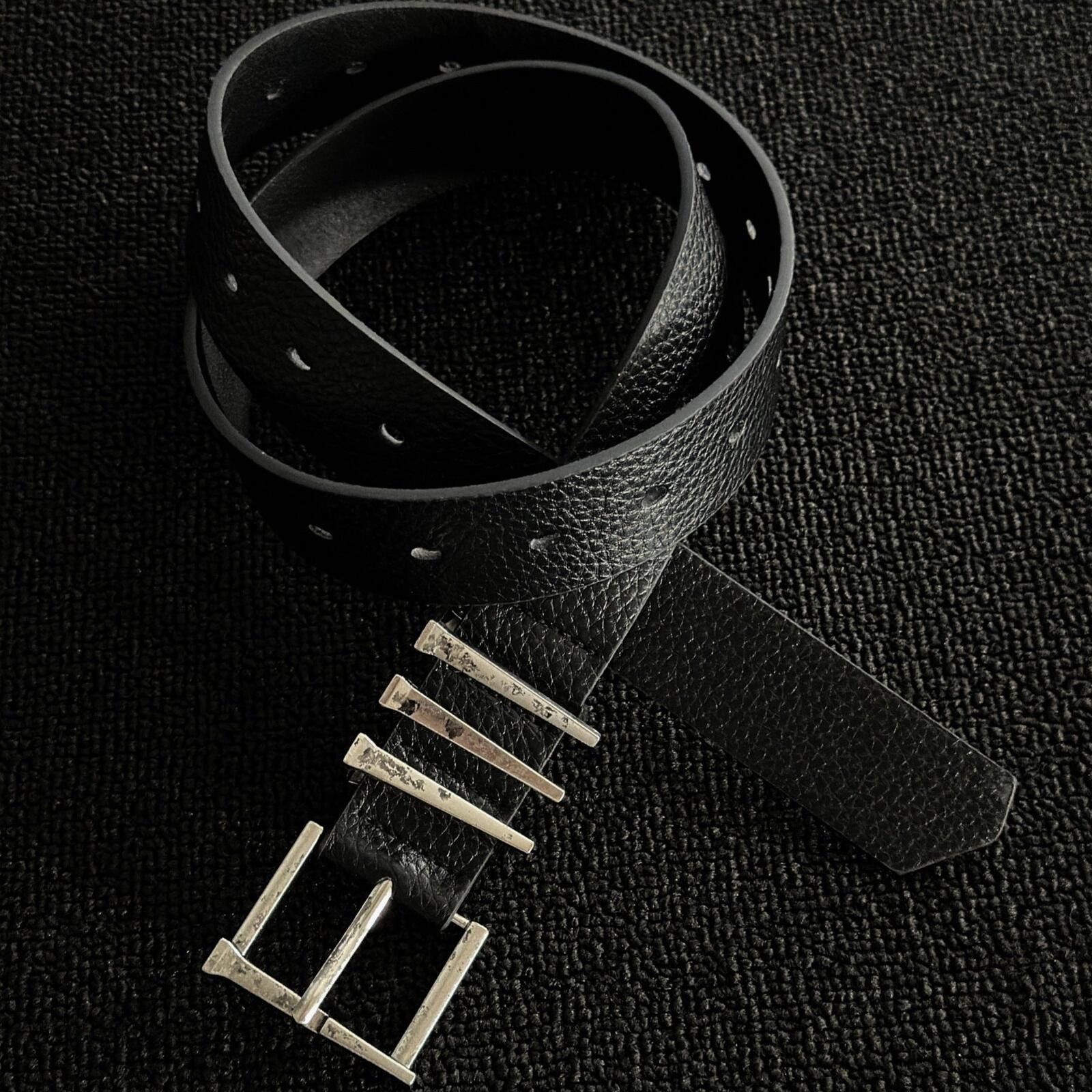 Other Engraved Triple-Point Belt | Dark Street Punk 108cm Size ONE SIZE - 2 Thumbnail