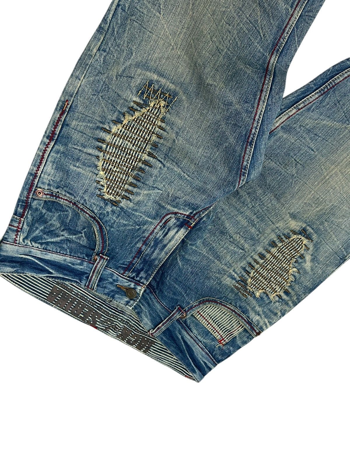 Japanese Brand Jack Serika Japan Denim Light Wash Mud Clawn Distressed Size US 31 - 9 Thumbnail