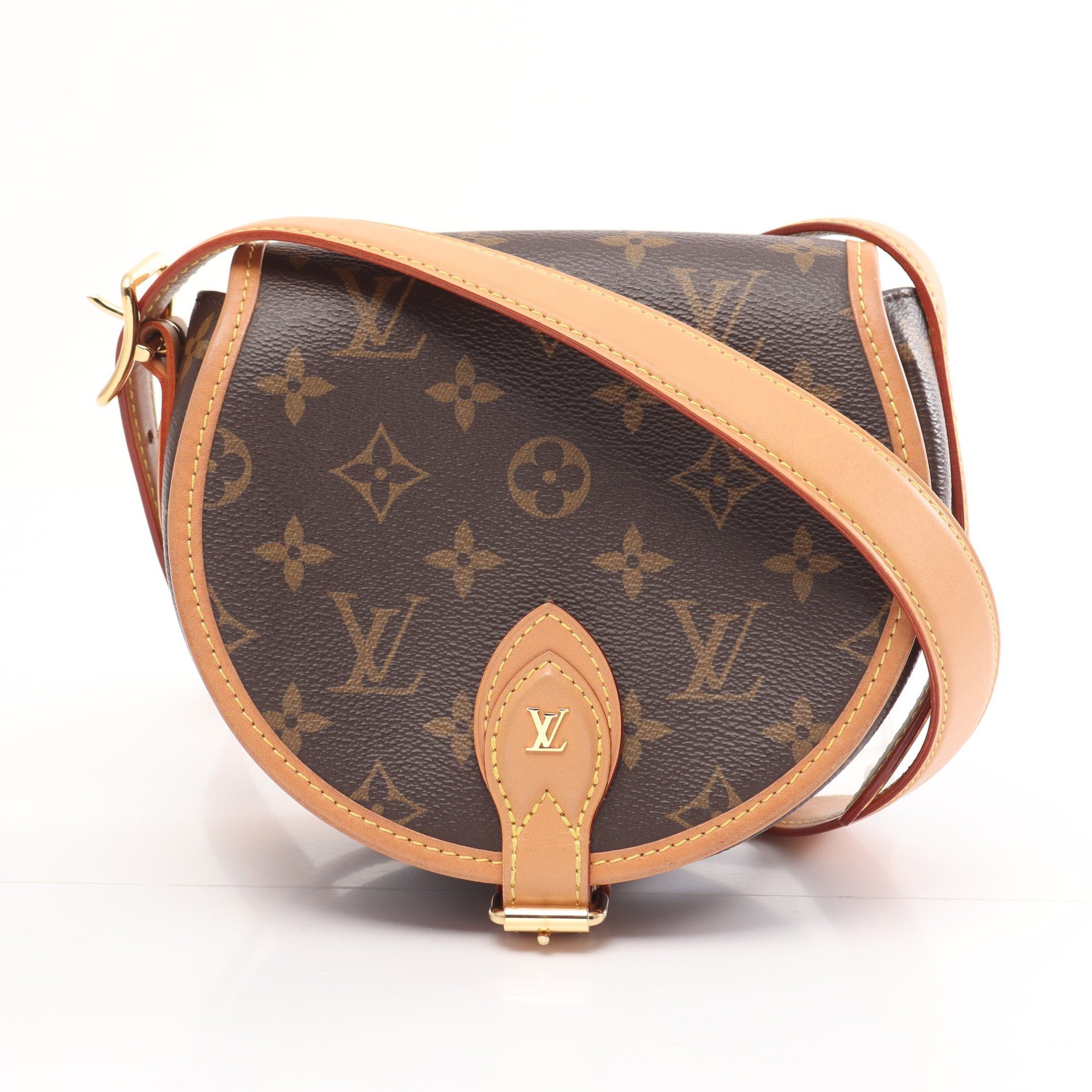 Louis Vuitton Louis Vuitton Tambourine Monogram Shoulder Bag Leather Brown Size ONE SIZE - 1 Thumbnail