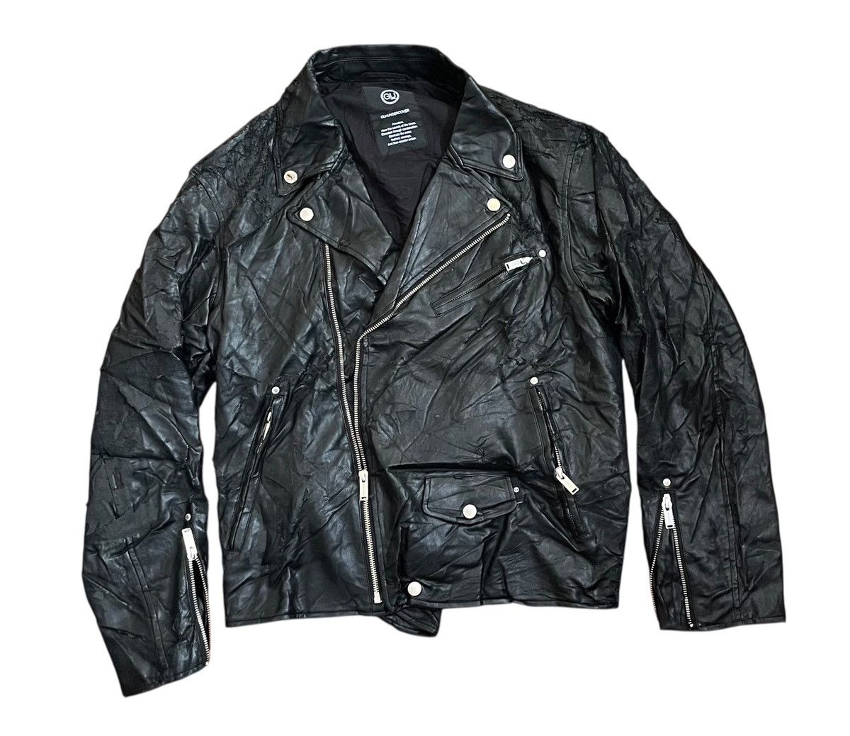 Undercover Undercover x GU eliminate the noise trashed biker jacket Size US M / EU 48-50 / 2 - 1 Thumbnail