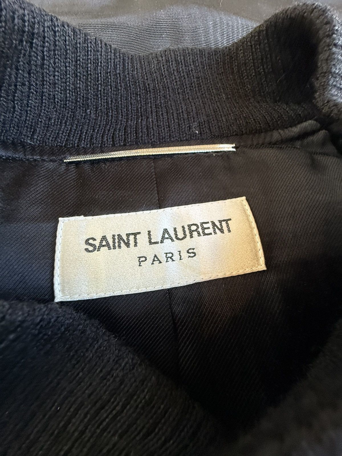 Saint Laurent Paris SS20 Saint Laurent YSL black teddy logo jacket 48 grail star Size US M / EU 48-50 / 2 - 21 Thumbnail
