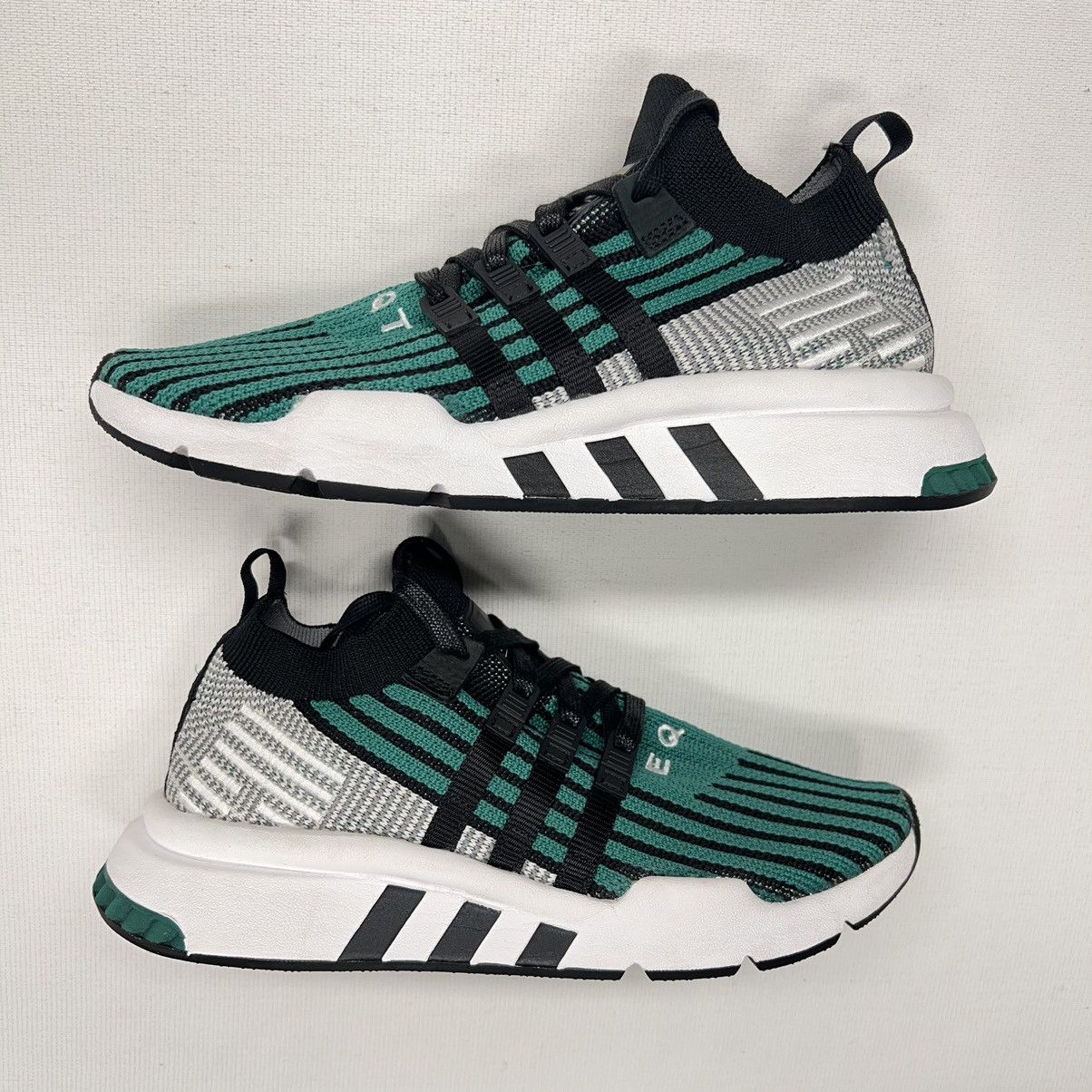 Adidas Adidas EQT Support Mid Active Sneaker Green Knit Running Size US 7 / EU 40 - 1 Thumbnail