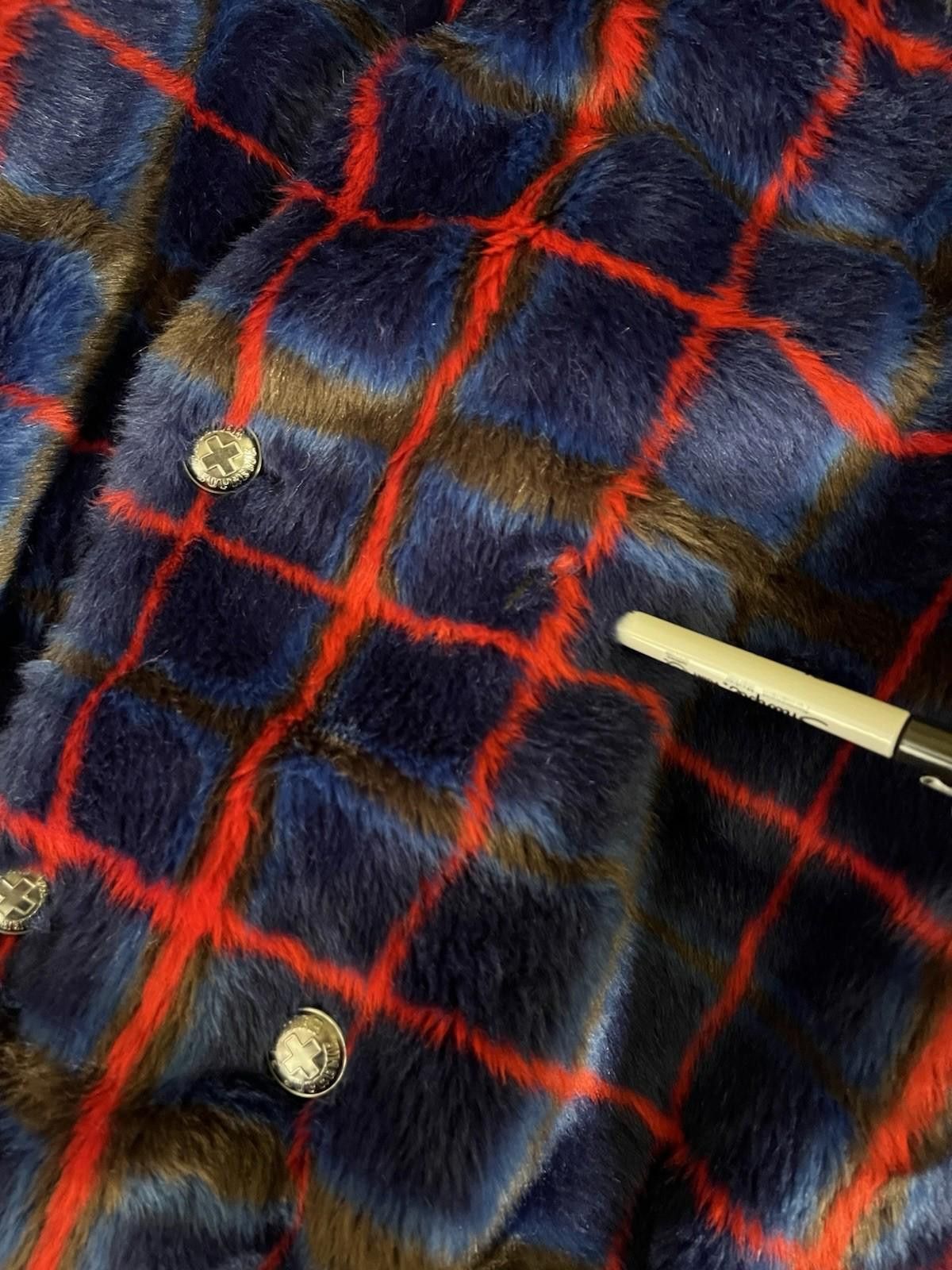 Supreme SUPREME Jean Paul Gaultier Double Breasted Plaid Fur Coat Size US L / EU 52-54 / 3 - 7 Thumbnail