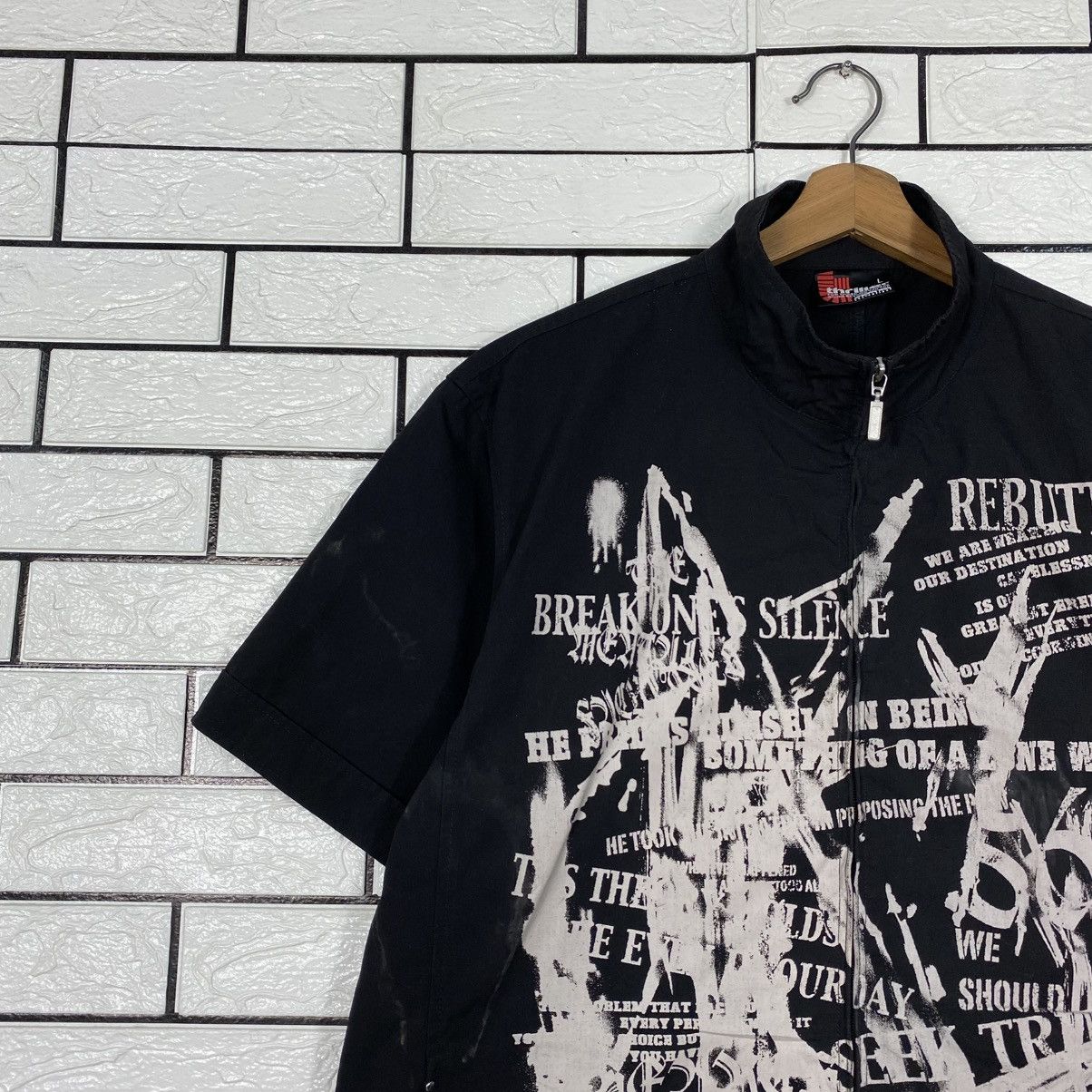 Japanese Brand 📌 Thriller Denim Vintage Bowling Shirt Punk Design Over Size US L / EU 52-54 / 3 - 8 Thumbnail