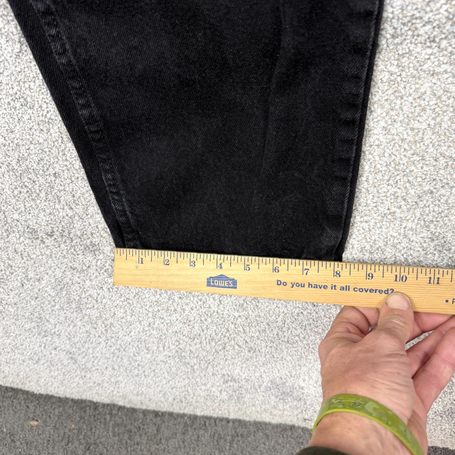 Wrangler Wrangler Jeans Mens 38x28.5 Black Straight Denim 87619CB Workwear Classic Jeans Size US 38 / EU 54 - 3 Thumbnail