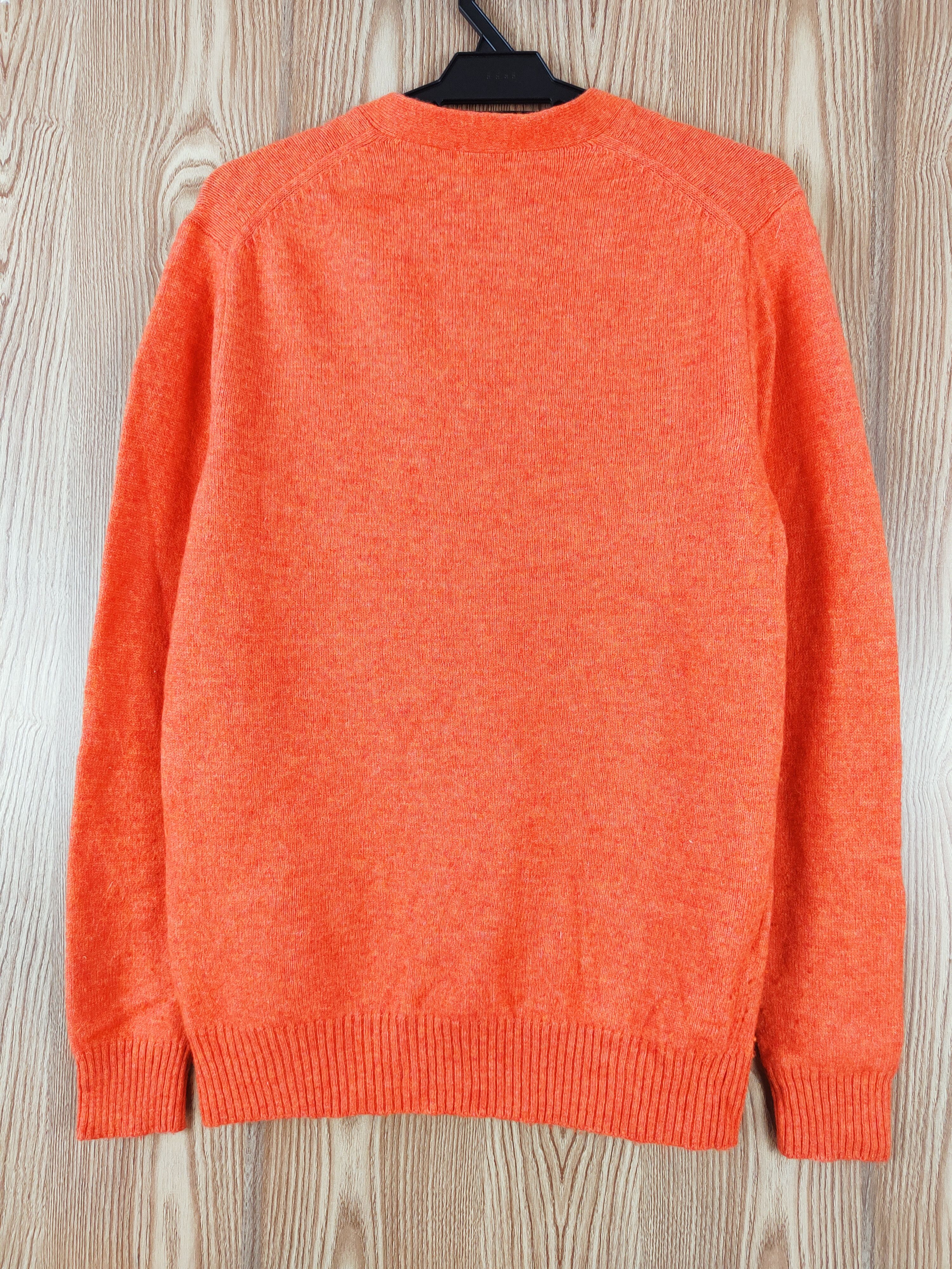 Homespun Knitwear × Japanese Brand Uniqlo Orange Knitwear Cardigan #W430 Size L / US 10 / IT 46 - 7 Thumbnail