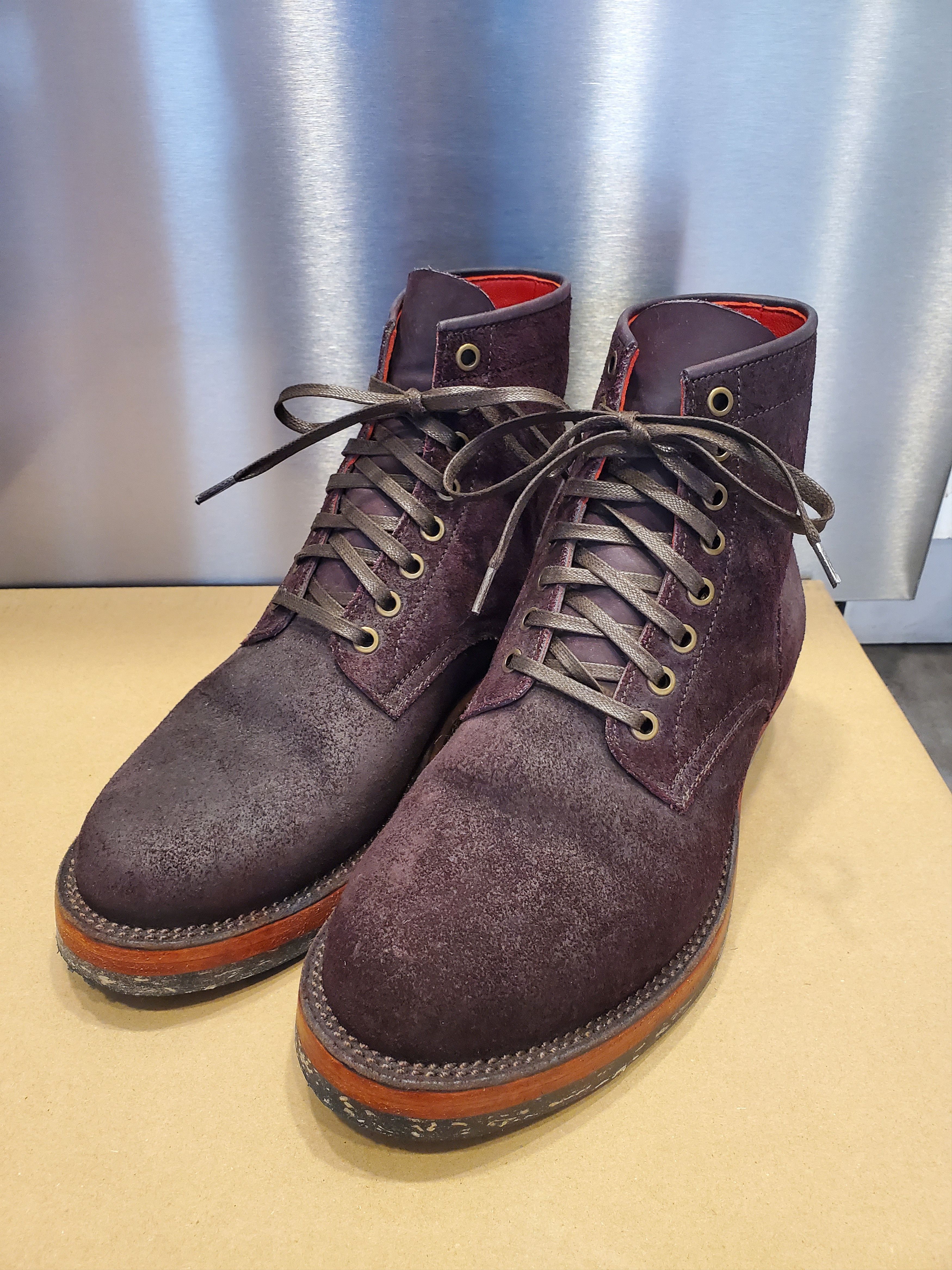 Briselblack Briselblack Reverse Rare Wine Chamois Boots Size US 7.5 / EU 40-41 - 1 Thumbnail