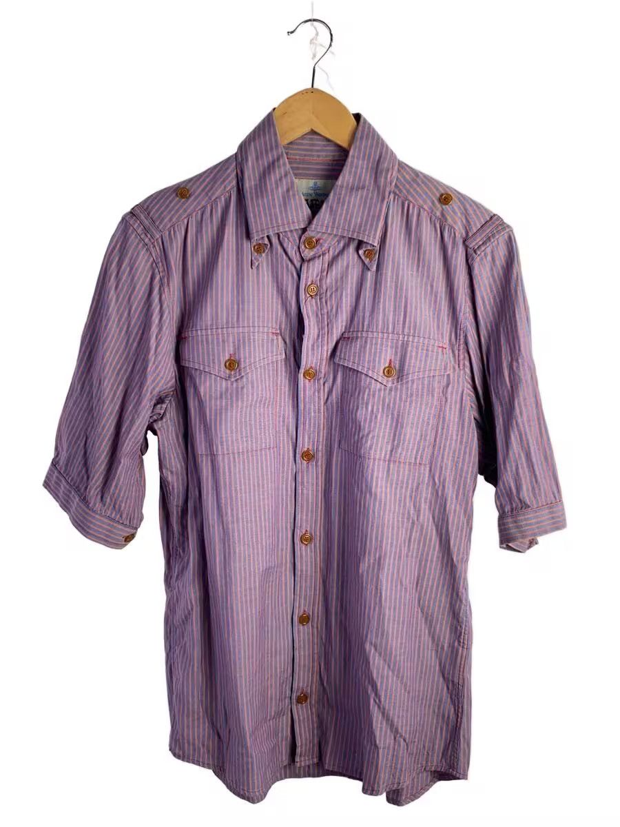 Vivienne Westwood Striped Short Sleeve Button Shirt Size US L / EU 52-54 / 3 - 1 Thumbnail