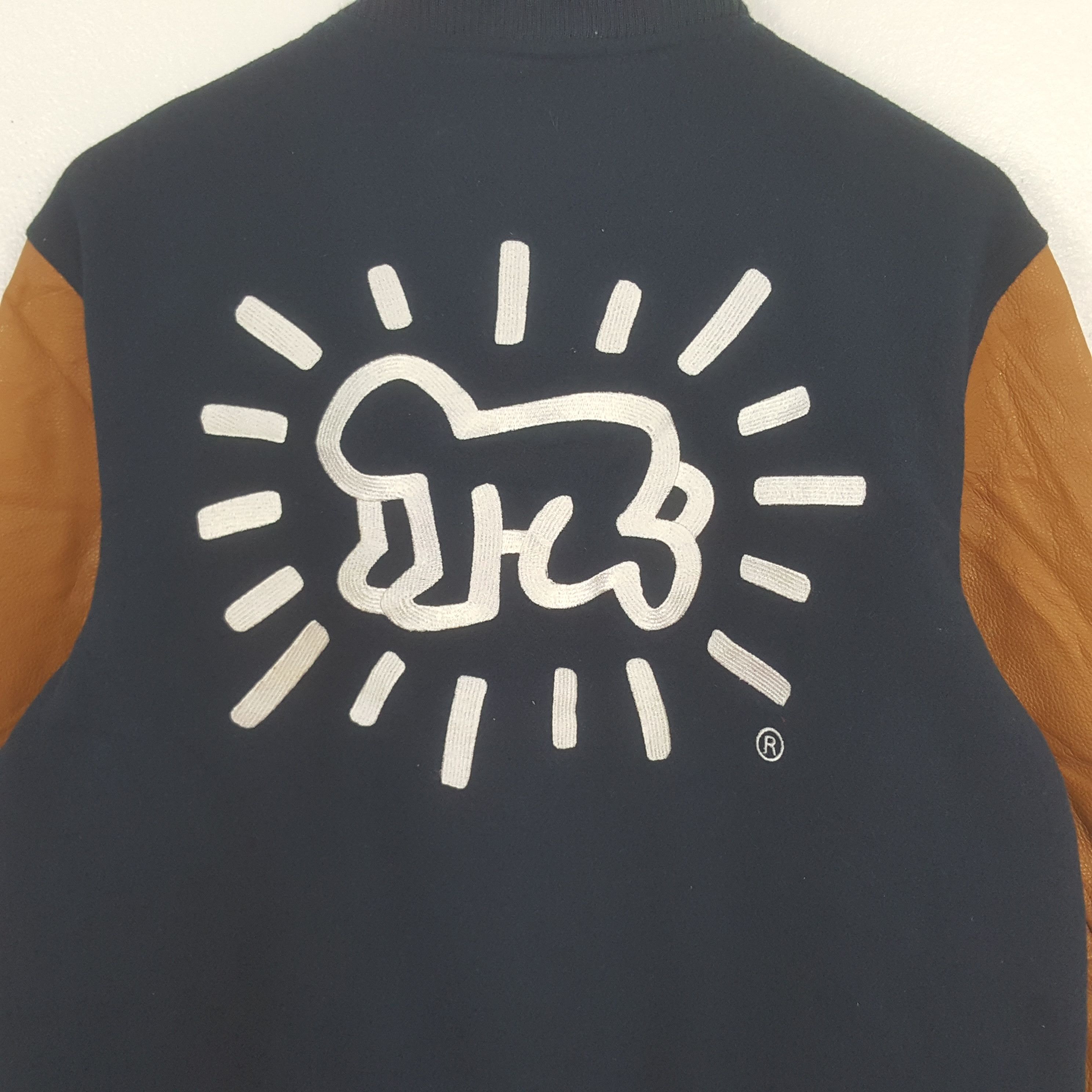 Columbia Vintage Columbia X Keith Haring Custom Varsity Jacket C305N4 Size US M / EU 48-50 / 2 - 2 Thumbnail