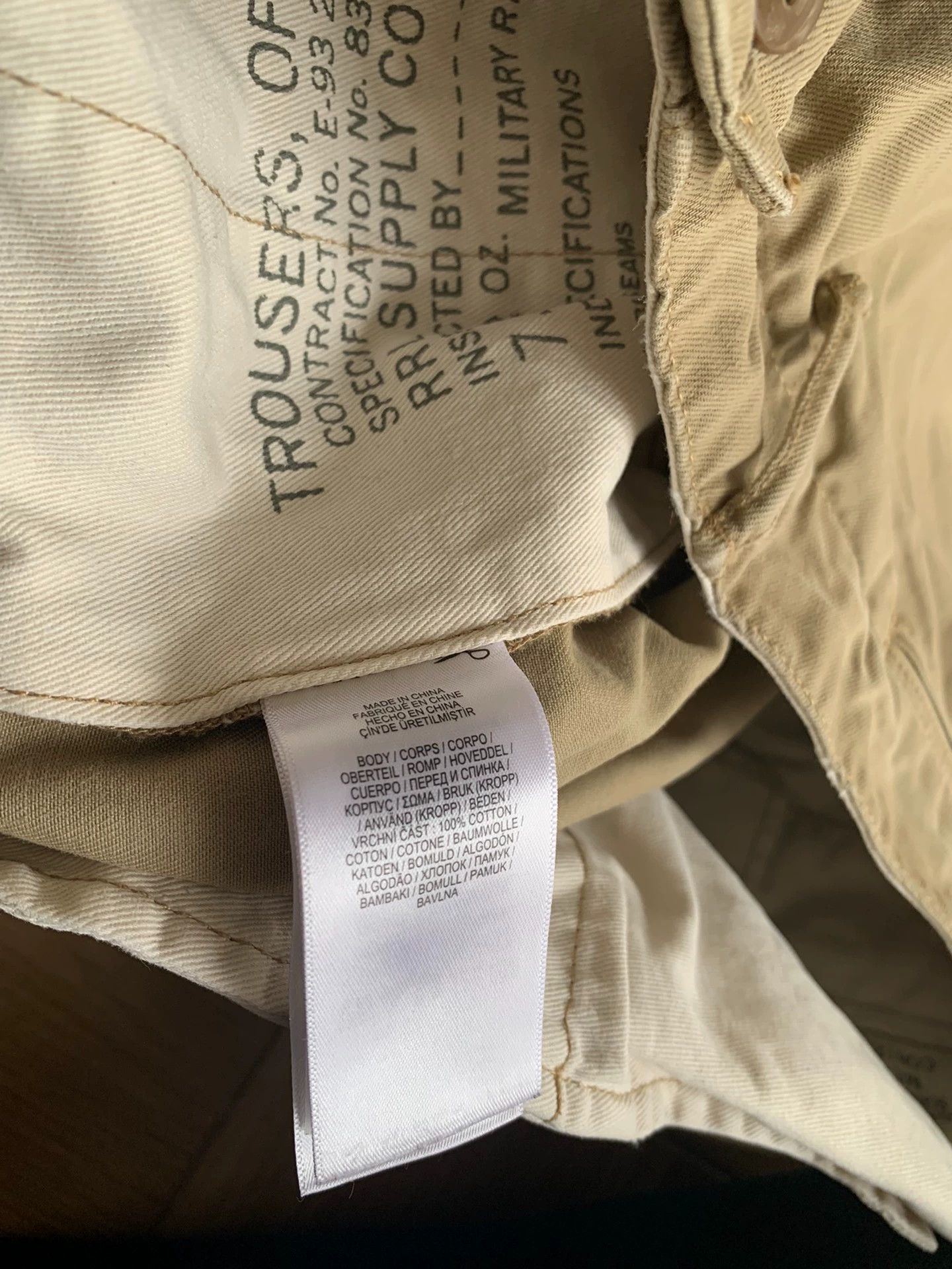 RRL Ralph Lauren RRL Slim Fit Officers Chino Pant Khaki 38 Near New Size US 38 / EU 54 - 8 Thumbnail