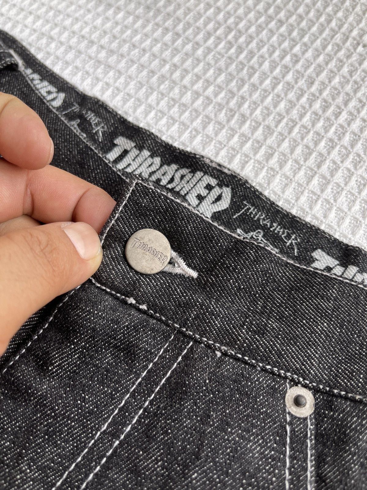 Thrasher × Vintage LastDrop🔥Very Rare🔥THRASHER MAGAZINE Skateboards Baggy Jeans Size US 36 / EU 52 - 13 Thumbnail