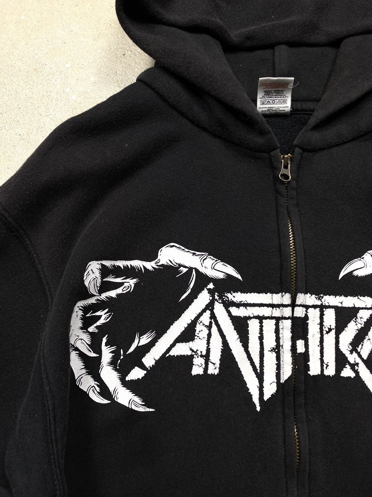 Band Tees Rare! Vintage 00’s Anthrax Worship Metal Hoodie Tee Hardcore Size US M / EU 48-50 / 2 - 6 Thumbnail