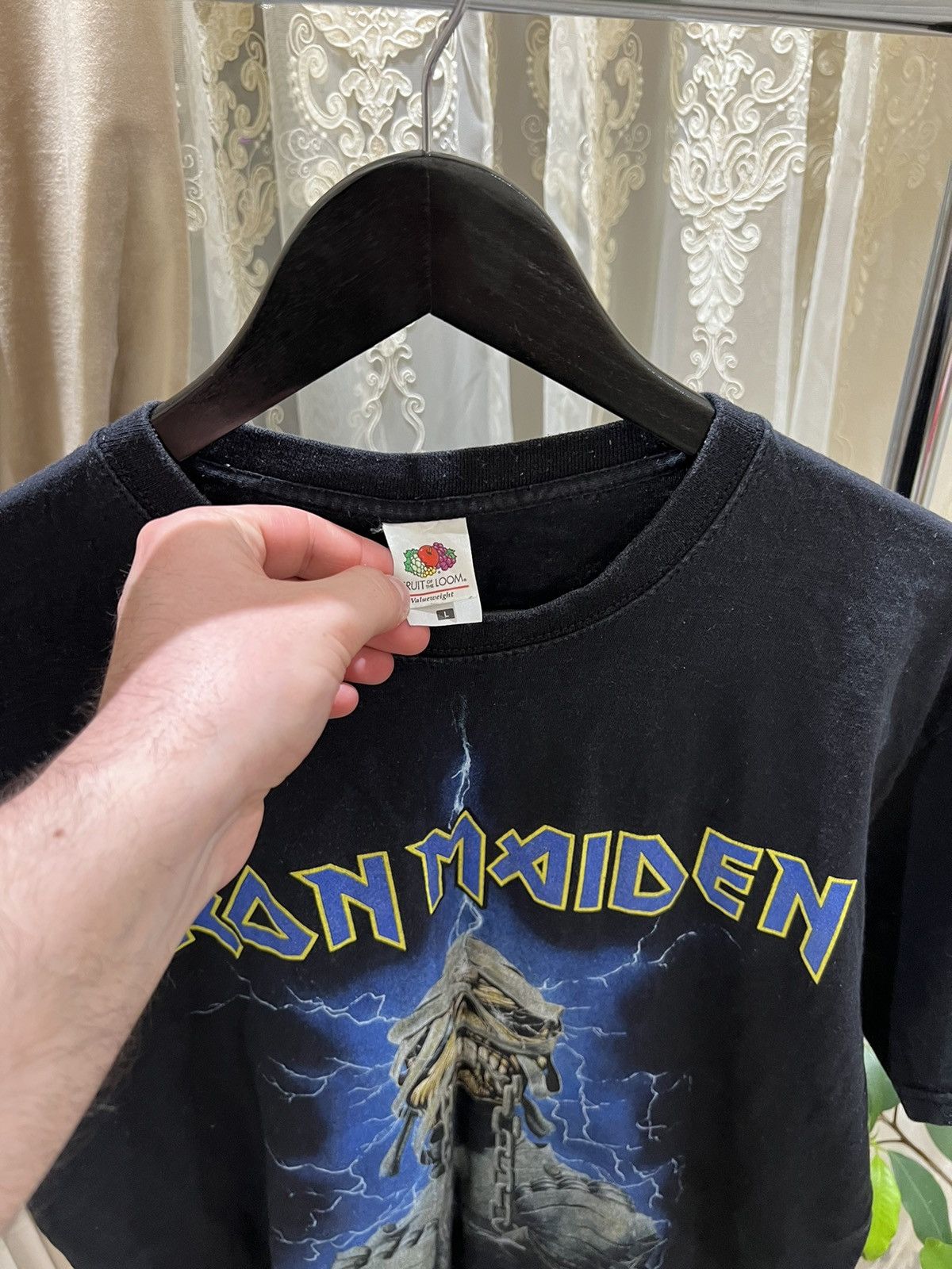 Band Tees Iron Maiden Rock Tour 2013 T Shirt Size US L / EU 52-54 / 3 - 5 Thumbnail