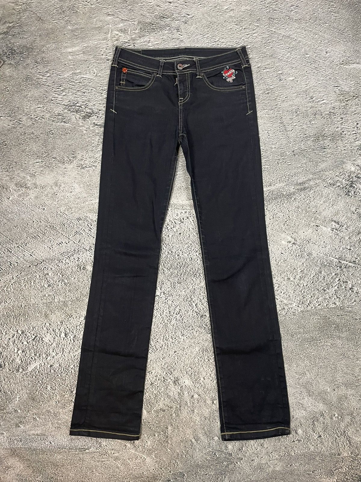Evisu Evisu x Puma vintage black jeans seagulls Y2K Size US 28 / EU 44 - 4 Thumbnail