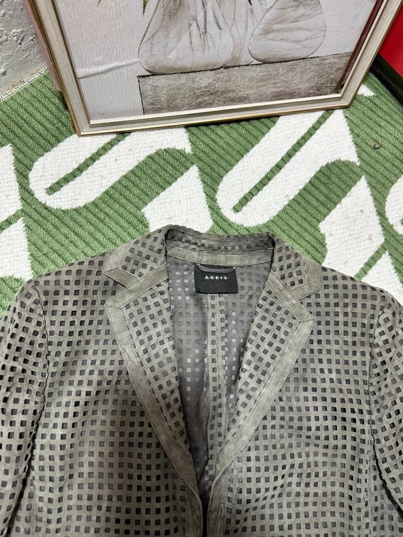 Akris Akris Perforated Lamb Suede Eye Hood Blazer Jacket Size S / US 4 / IT 40 - 3 Thumbnail
