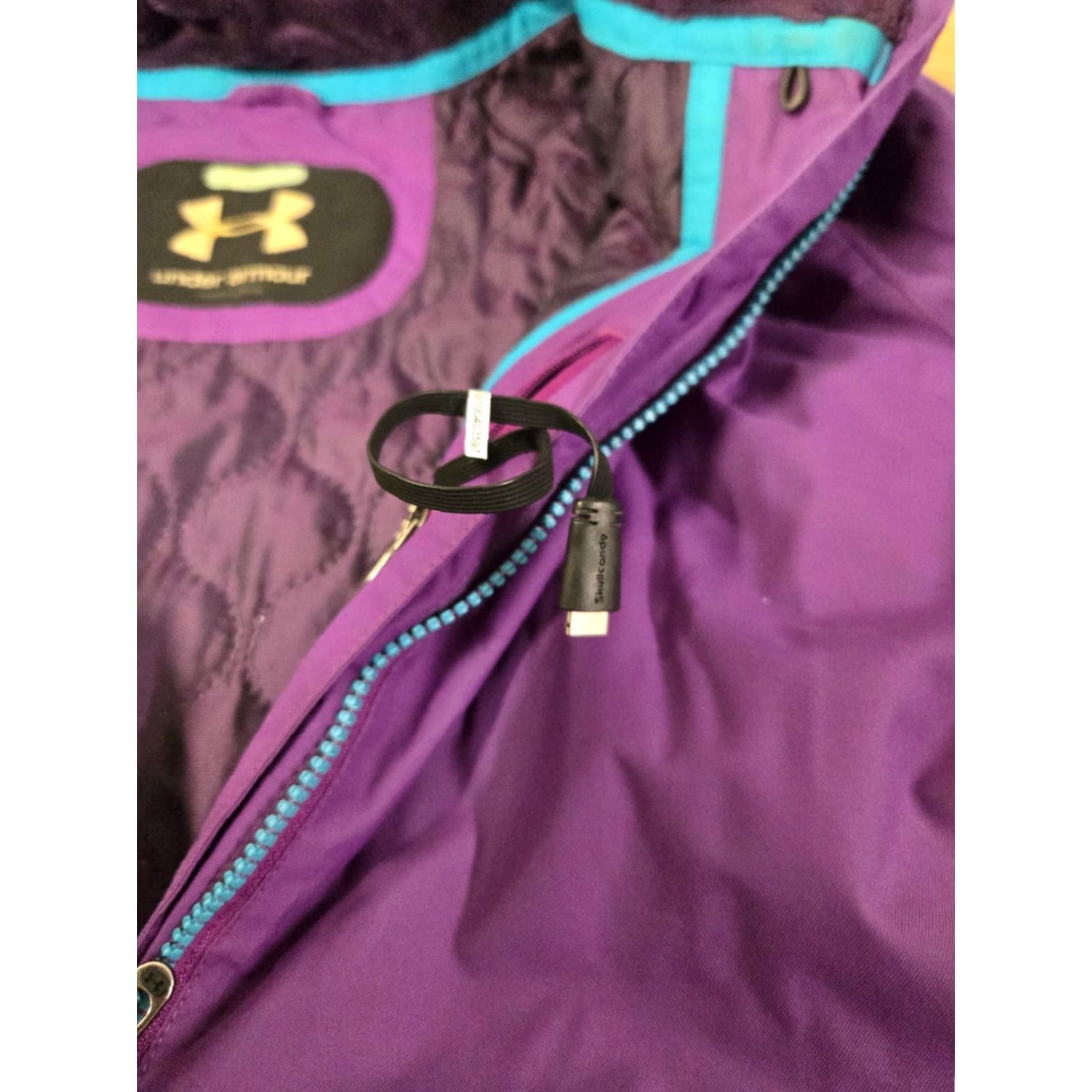 Under Armour Under Armour Jacket Ski Women's M Purple Insulated Mid-Length Coat Snow Winter Nylon Polyester Lining Zip Size M / US 6-8 / IT 42-44 - 5 Thumbnail
