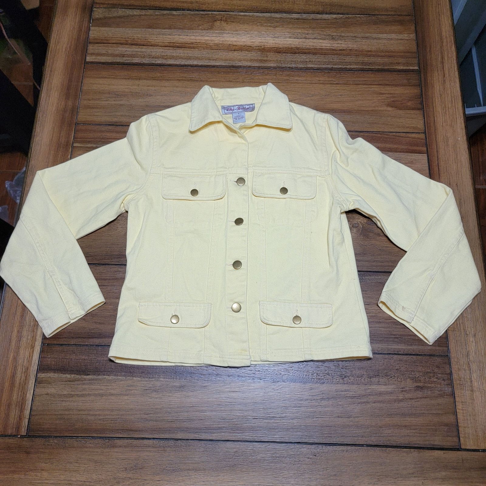 Other Che-Bella Demin Button Jacket w/ Bling Tiger on Back - Small Size S / US 4 / IT 40 - 4 Thumbnail