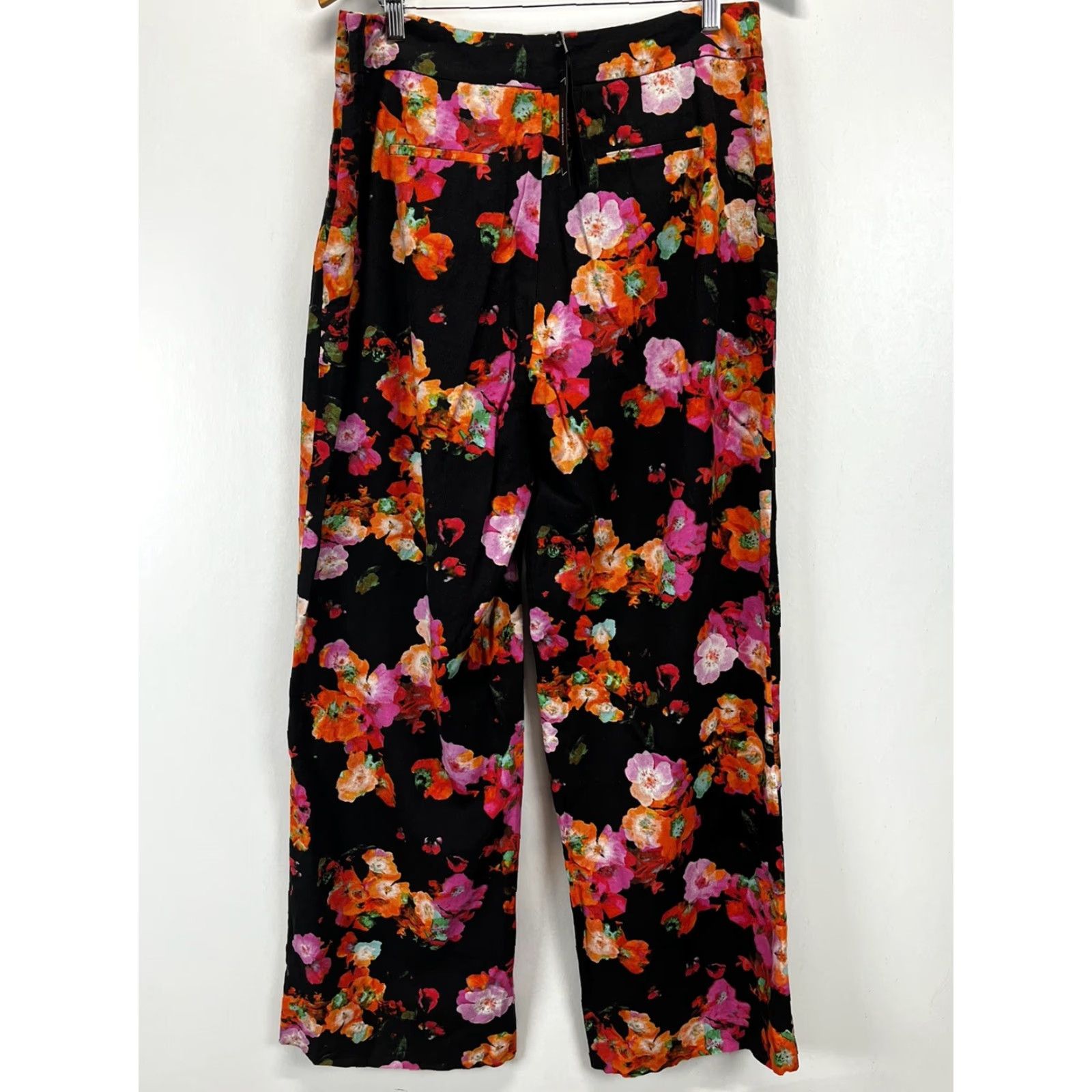 Robert Rodriguez NEW! Robert Rodriguez Pants Women 10 Multicolor Floral Linen Blend Side Zip Casual Size 32" / US 10 / IT 46 - 3 Thumbnail