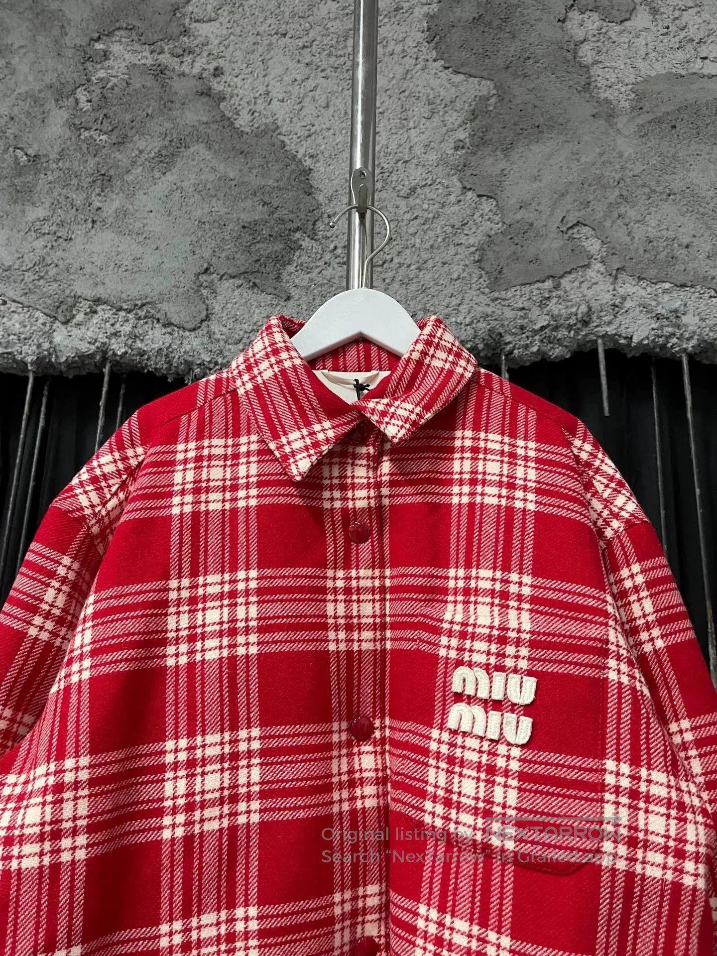 Miu Miu red plaid cotton shirt for Christmas. Size M / US 6-8 / IT 42-44 - 3 Thumbnail