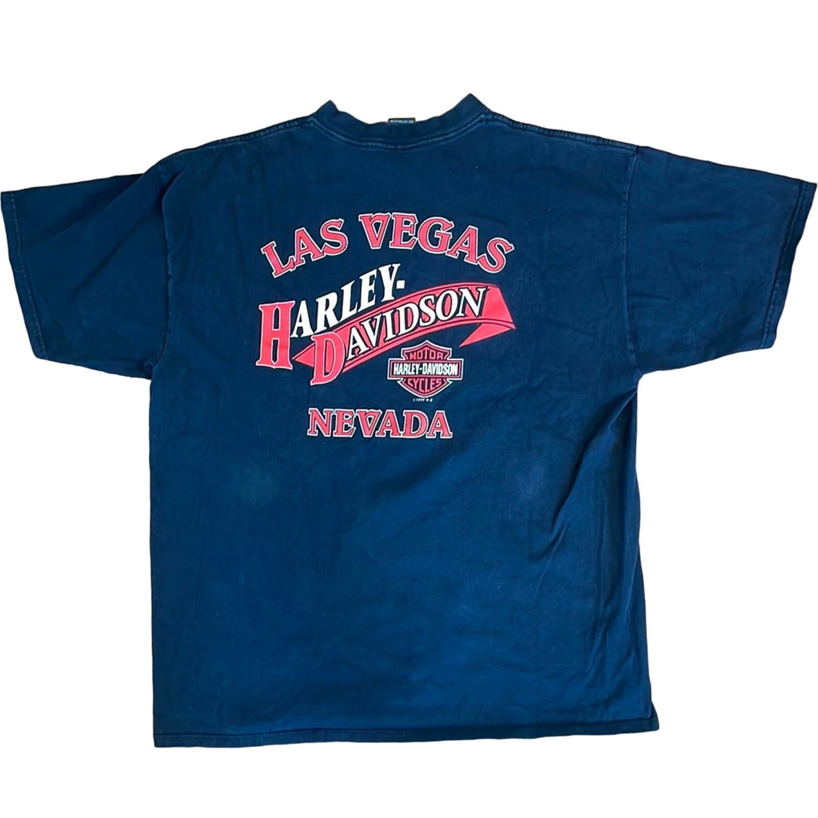 Harley Davidson 1999 Harley Davidson Las Vegas Holoubek Shirt 2XL Size US XXL / EU 58 / 5 - 1 Thumbnail