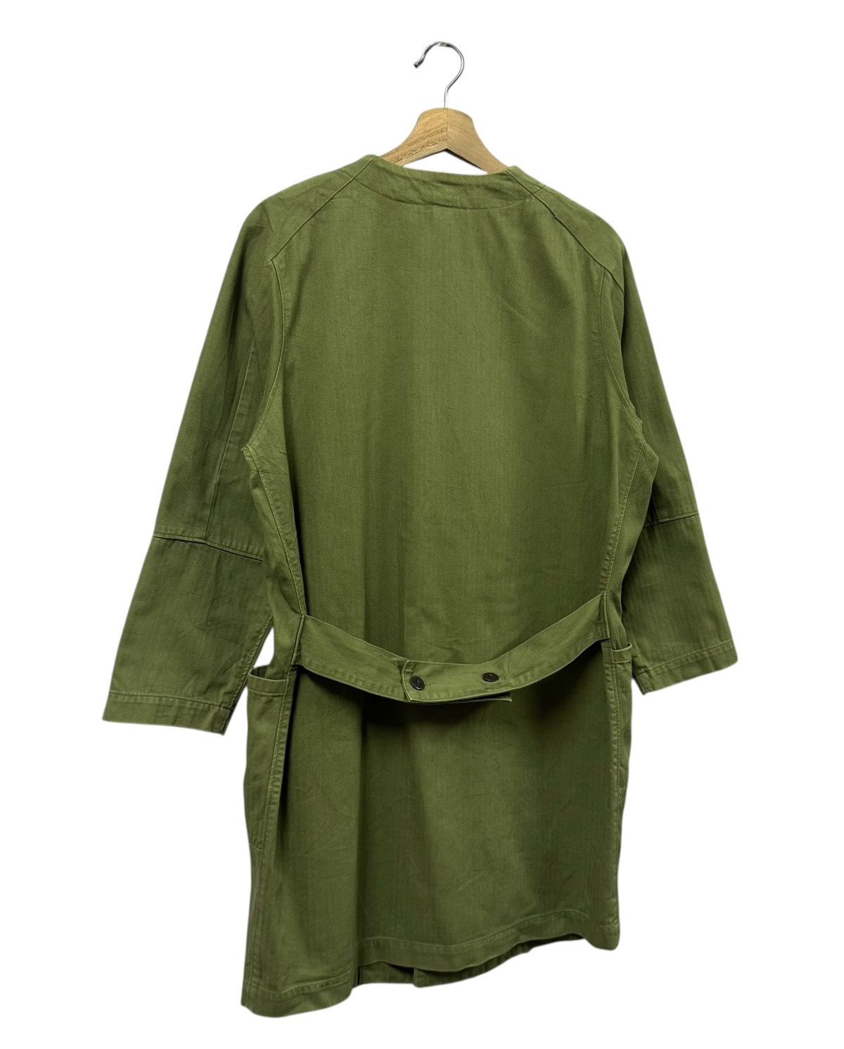 Toyo Enterprises Vtg🔥Domingo Hbt Kimono Cardigan Olive Green Military Style Size US M / EU 48-50 / 2 - 14 Thumbnail