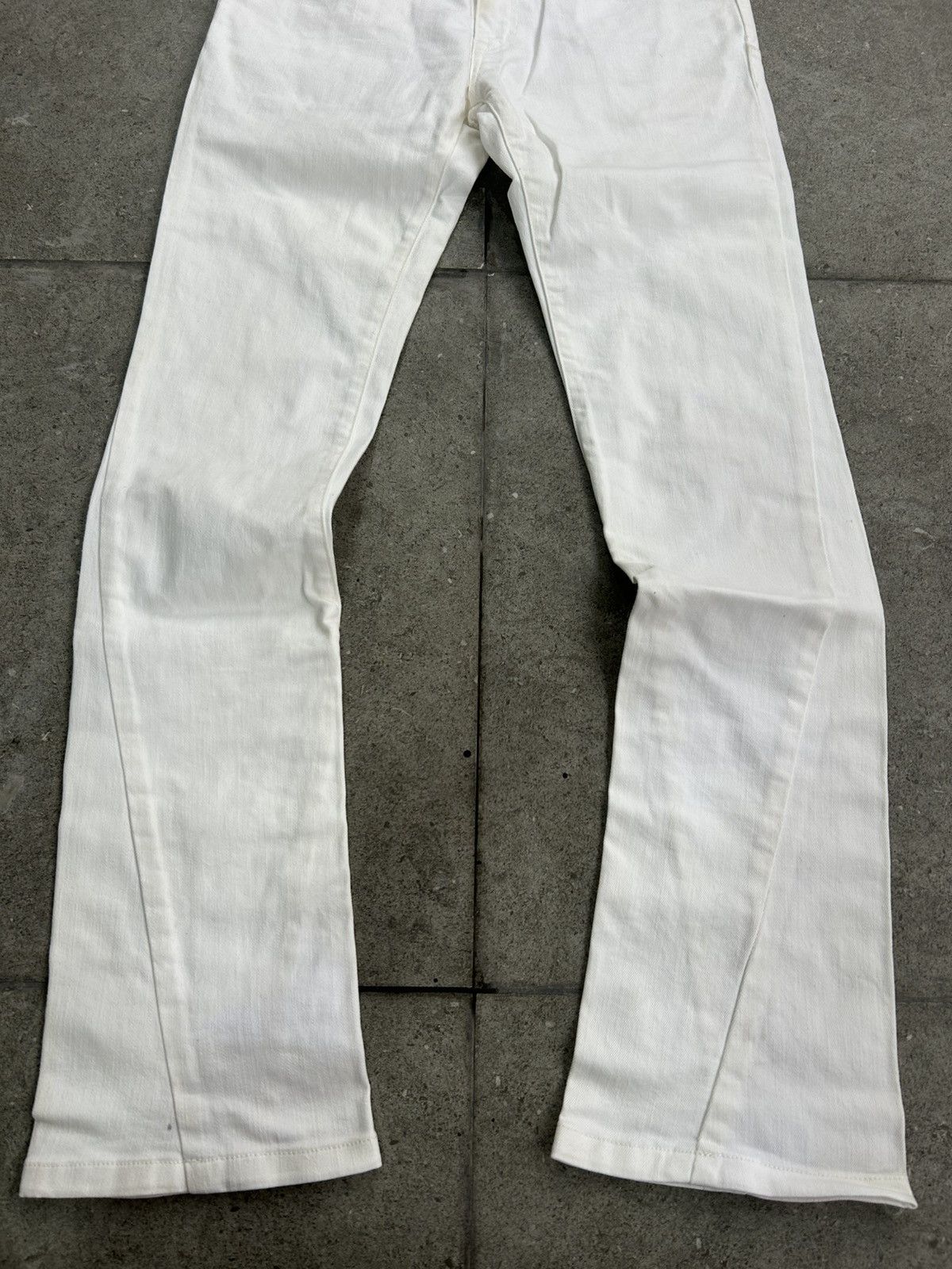 Tornado Mart Tornado Mart Zero Bootcut White Jeans Size US 31 - 3 Thumbnail