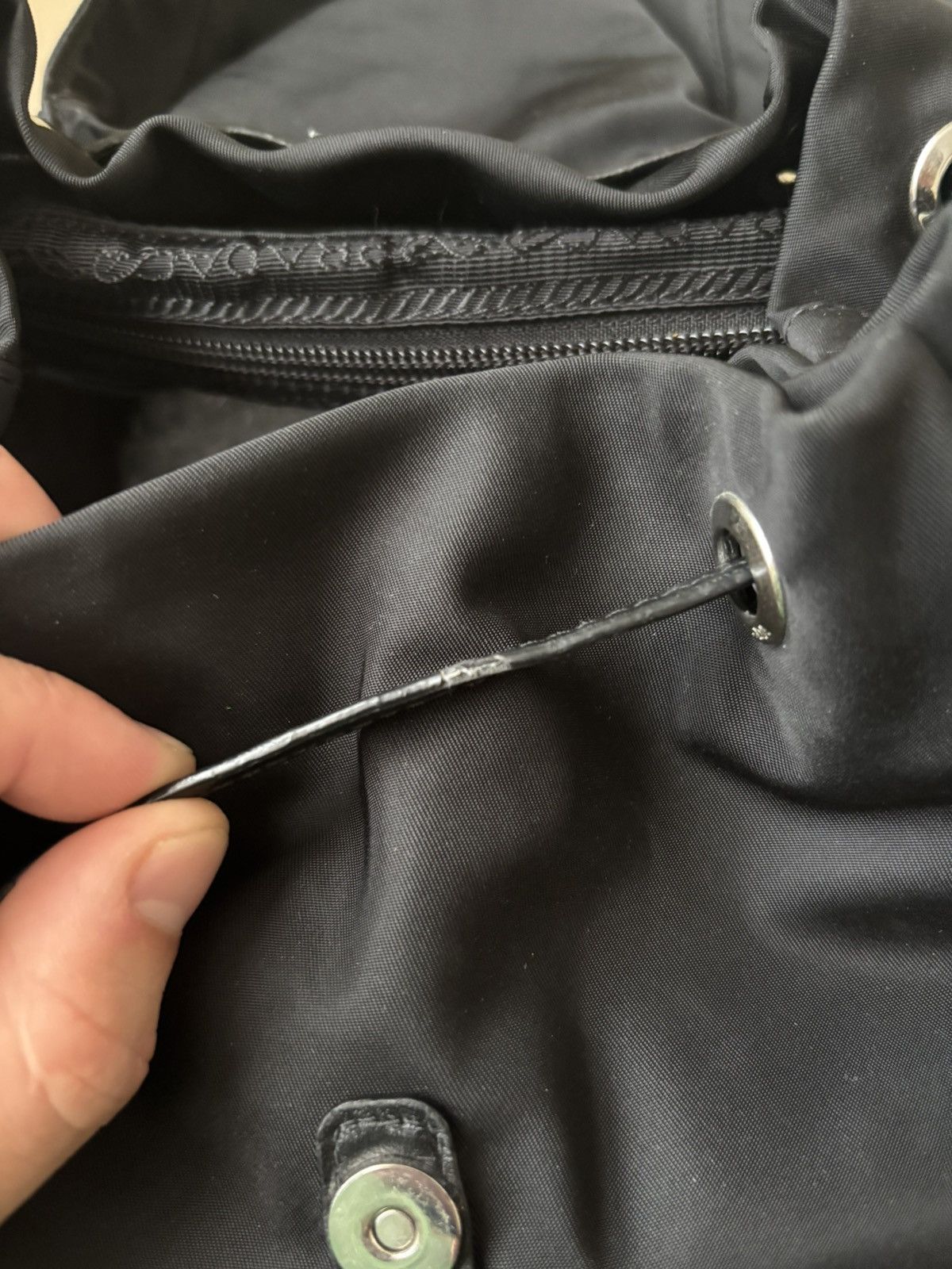 Prada Prada Studded Nylon Backpack Size ONE SIZE - 14 Thumbnail
