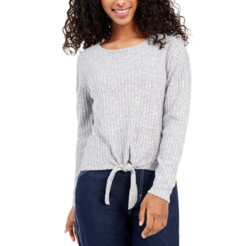 Almost Famous NWT New Almost Famous Womens Large Front Tie Knit Sweater Size L / US 10 / IT 46 - 1 Thumbnail