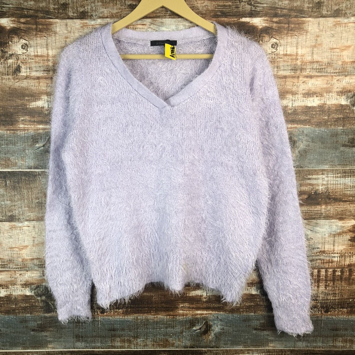 Homespun Knitwear × Japanese Brand Believe Purple shaggy fur mohair Knitwear #A1881 Size M / US 6-8 / IT 42-44 - 3 Thumbnail