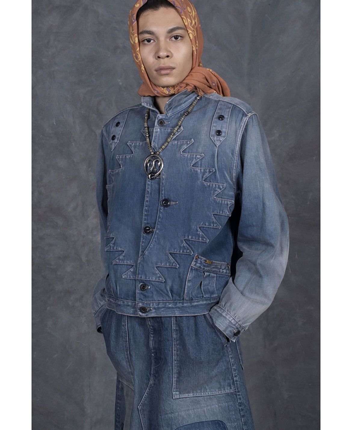Kapital 12oz Denim Santo Domingo Thunderbird Jacket (Processed) Size US XL / EU 56 / 4 - 8 Thumbnail