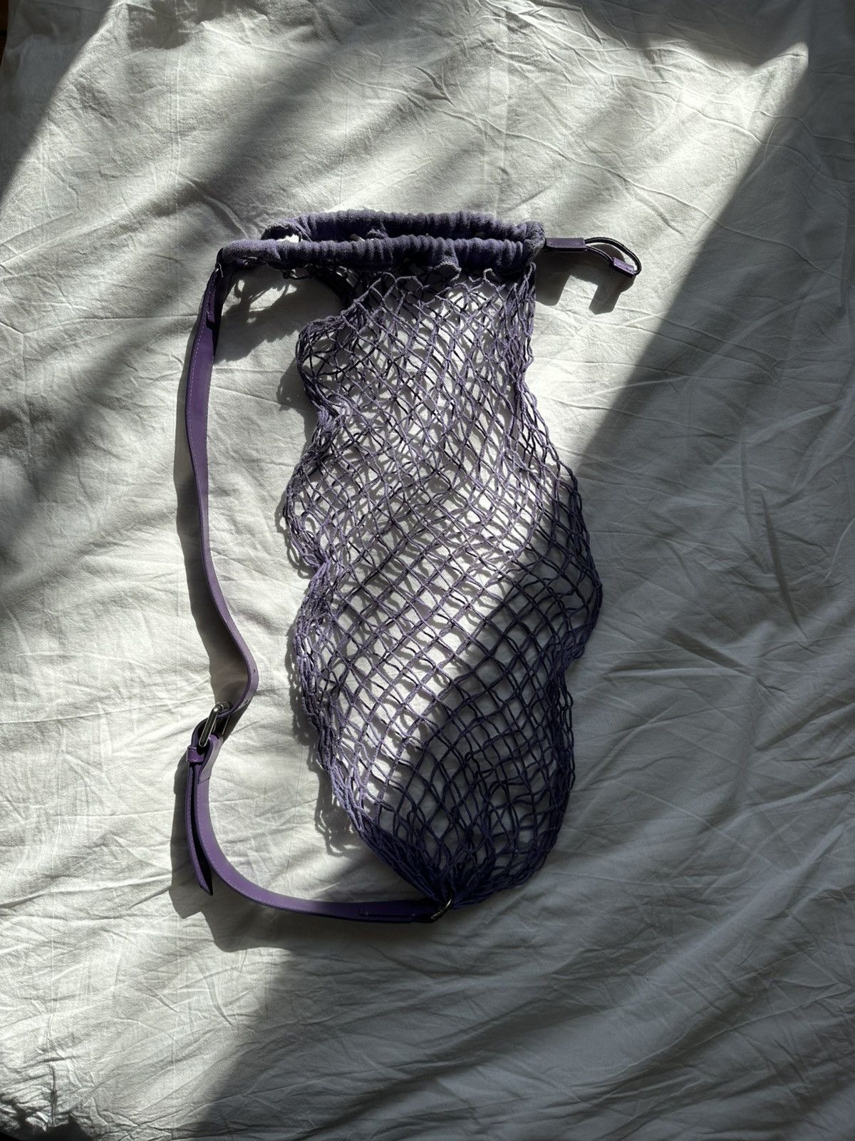 Jacquemus Jacquemus Fishnet Shopping Bag Purple Size ONE SIZE - 1 Thumbnail