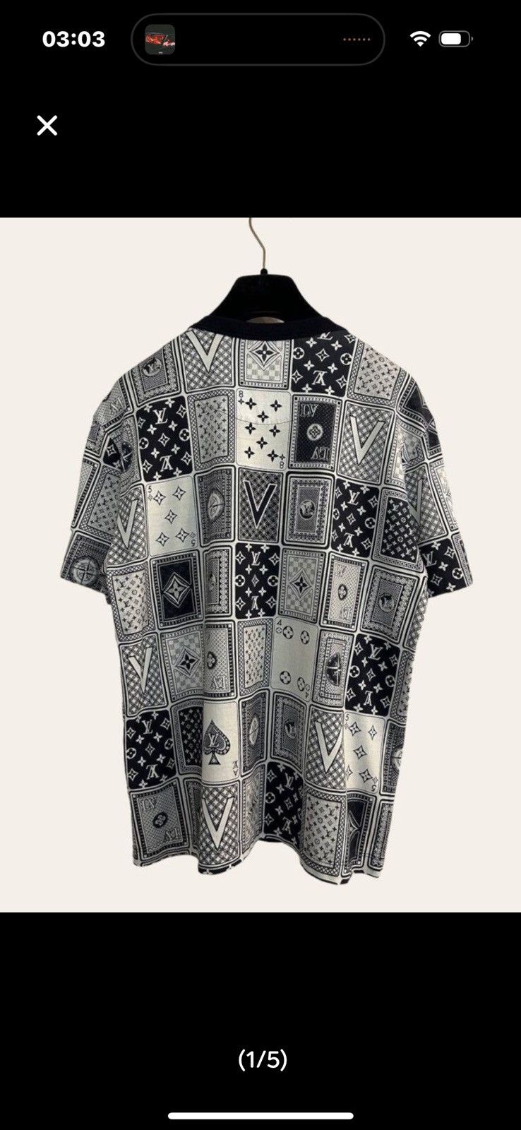 Louis Vuitton louis vuitton playing card Tee Size US L / EU 52-54 / 3 - 1 Thumbnail